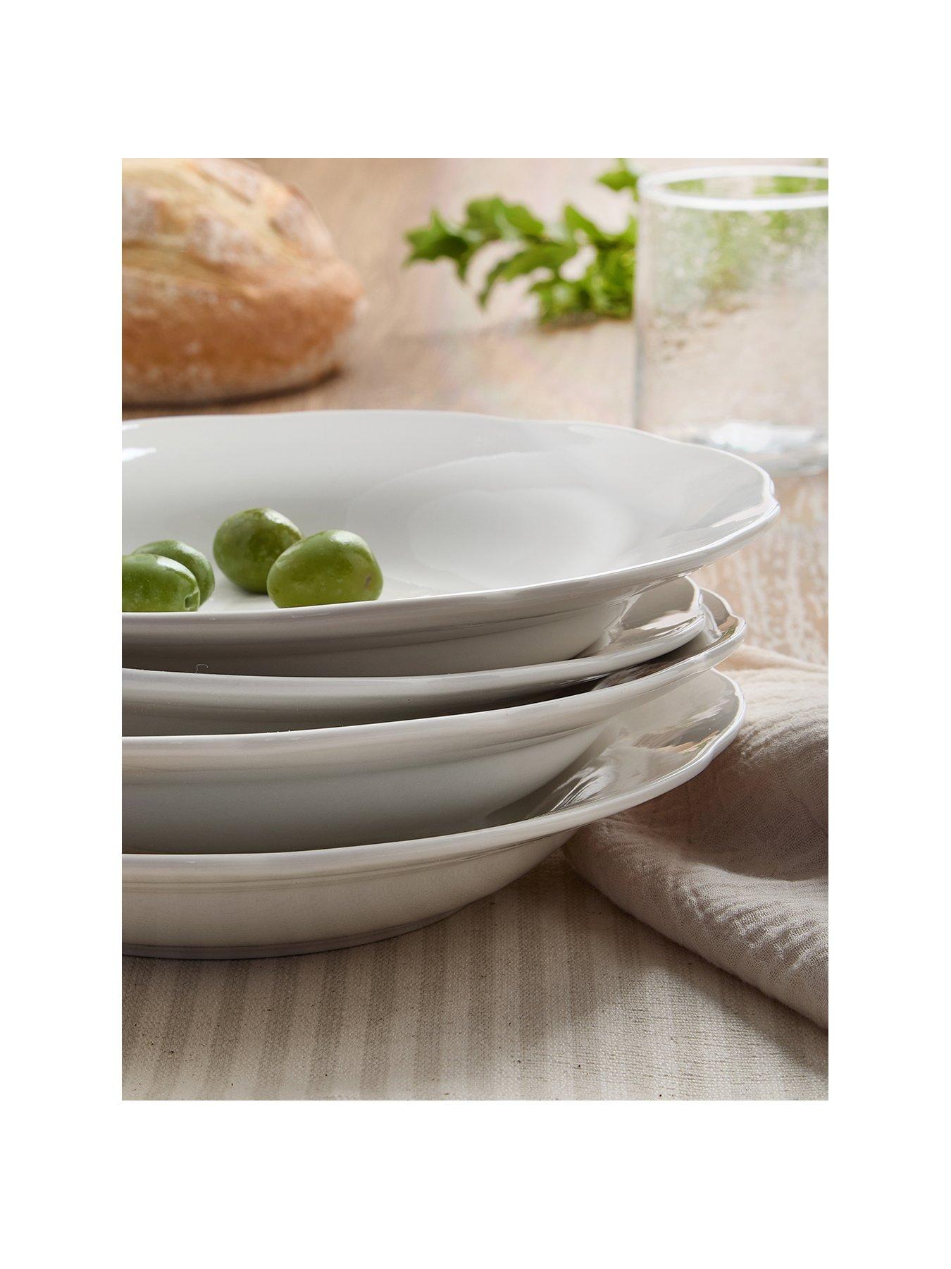 Image 2 of 7 of The Very Collection Soft Scallop 4 Piece Pasta Bowls