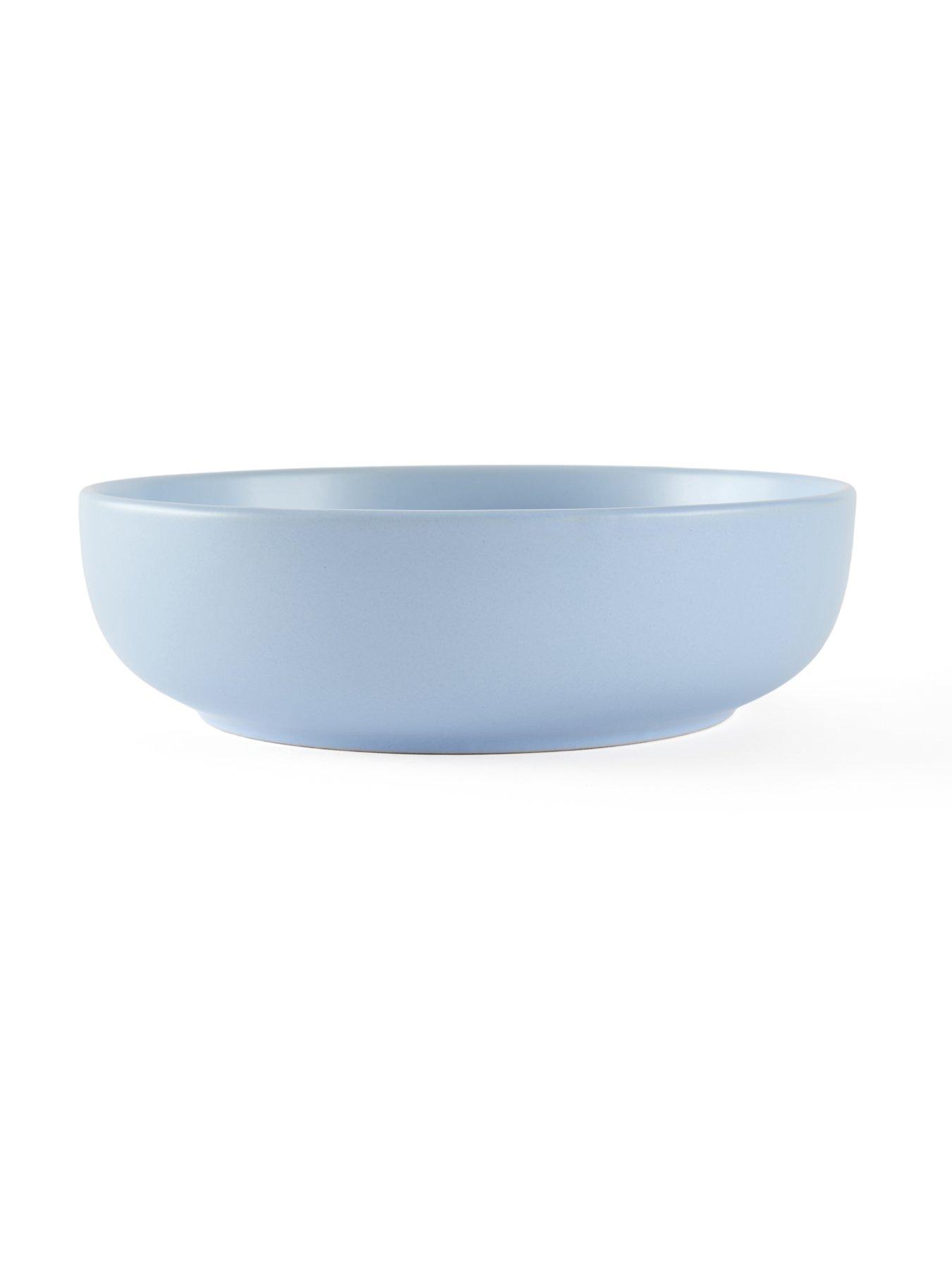 Image 4 of 7 of The Very Collection Saintes 4 Piece Pasta Bowls - Nordic Blue
