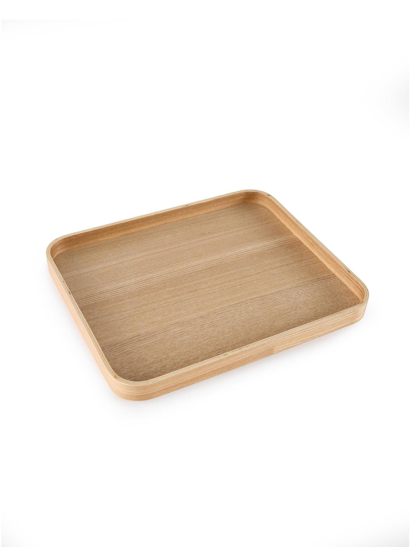 Image 4 of 8 of The Very Collection Rectangular Large Tray 40cm - Pale Wood