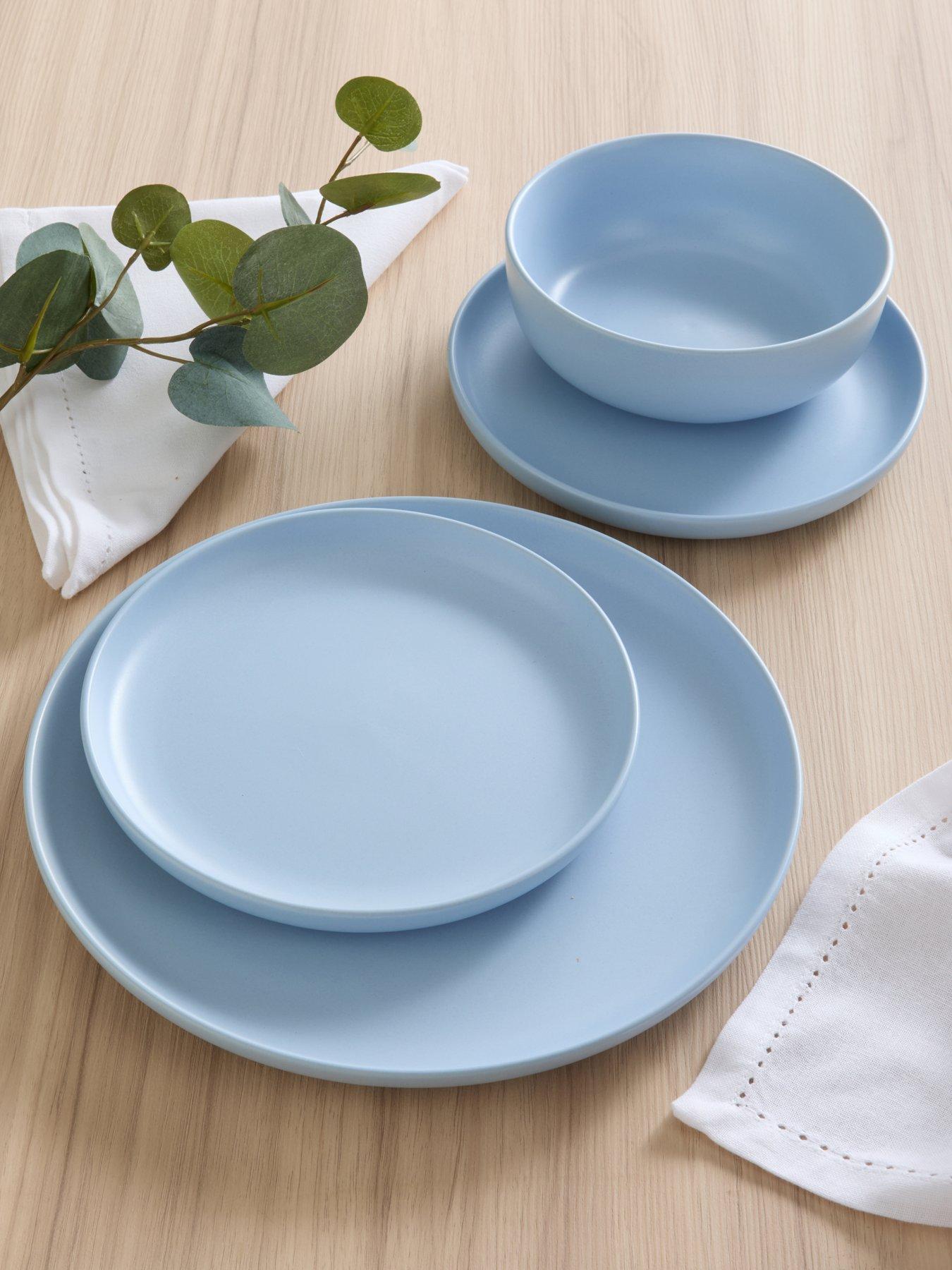 The Very Collection Saintes 12 Piece Dinner Set - Nordic Blue