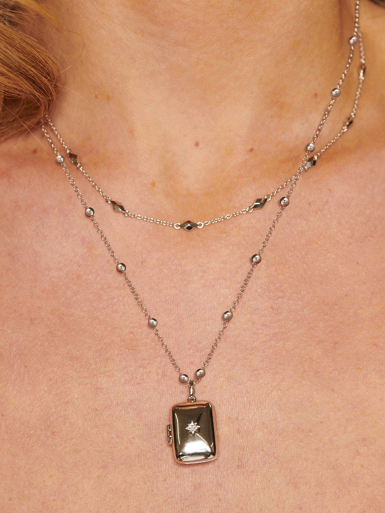 image of hot-diamonds-rectangle-locket