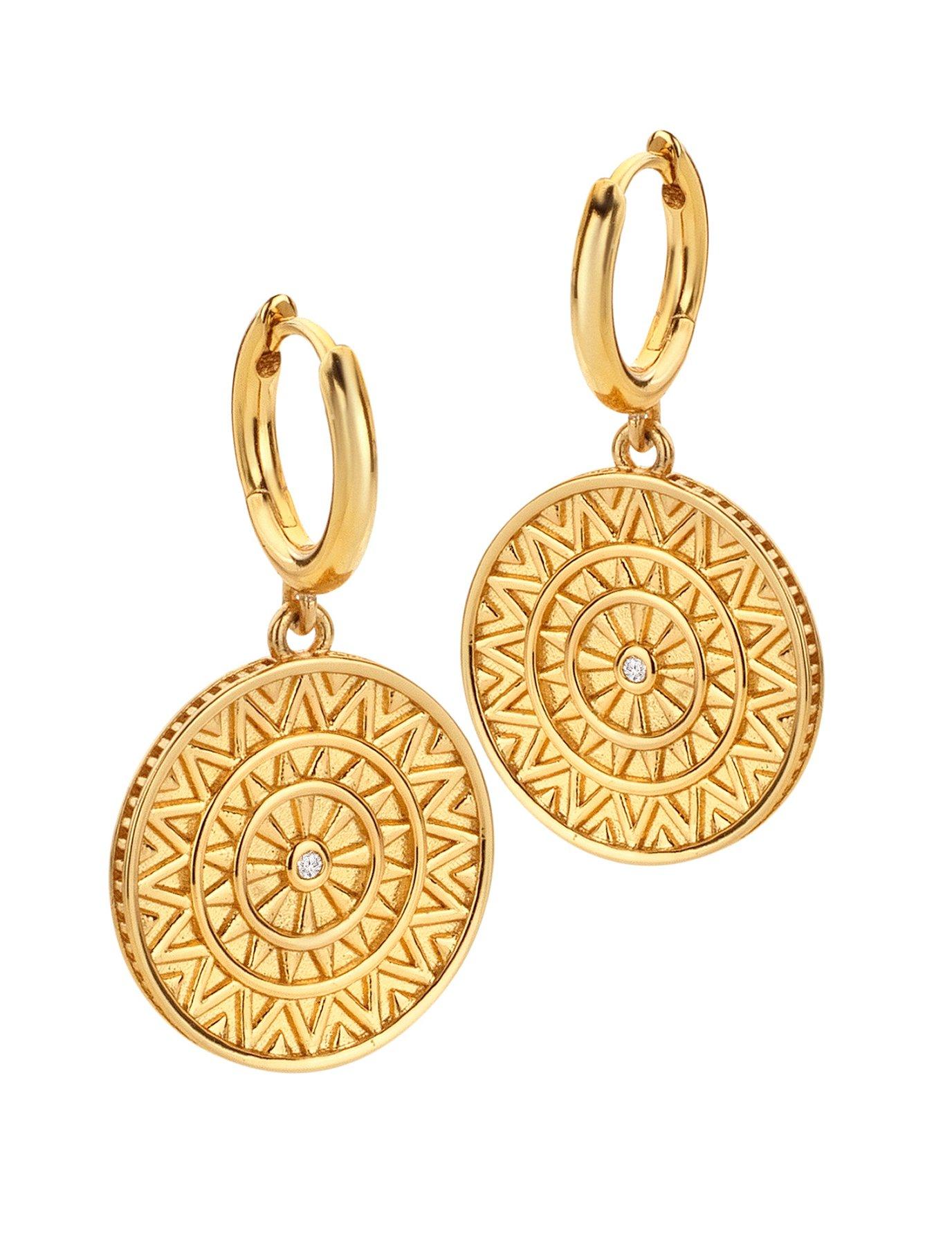 Image 1 of 3 of Hot Diamonds Ornate Earrings - YGP