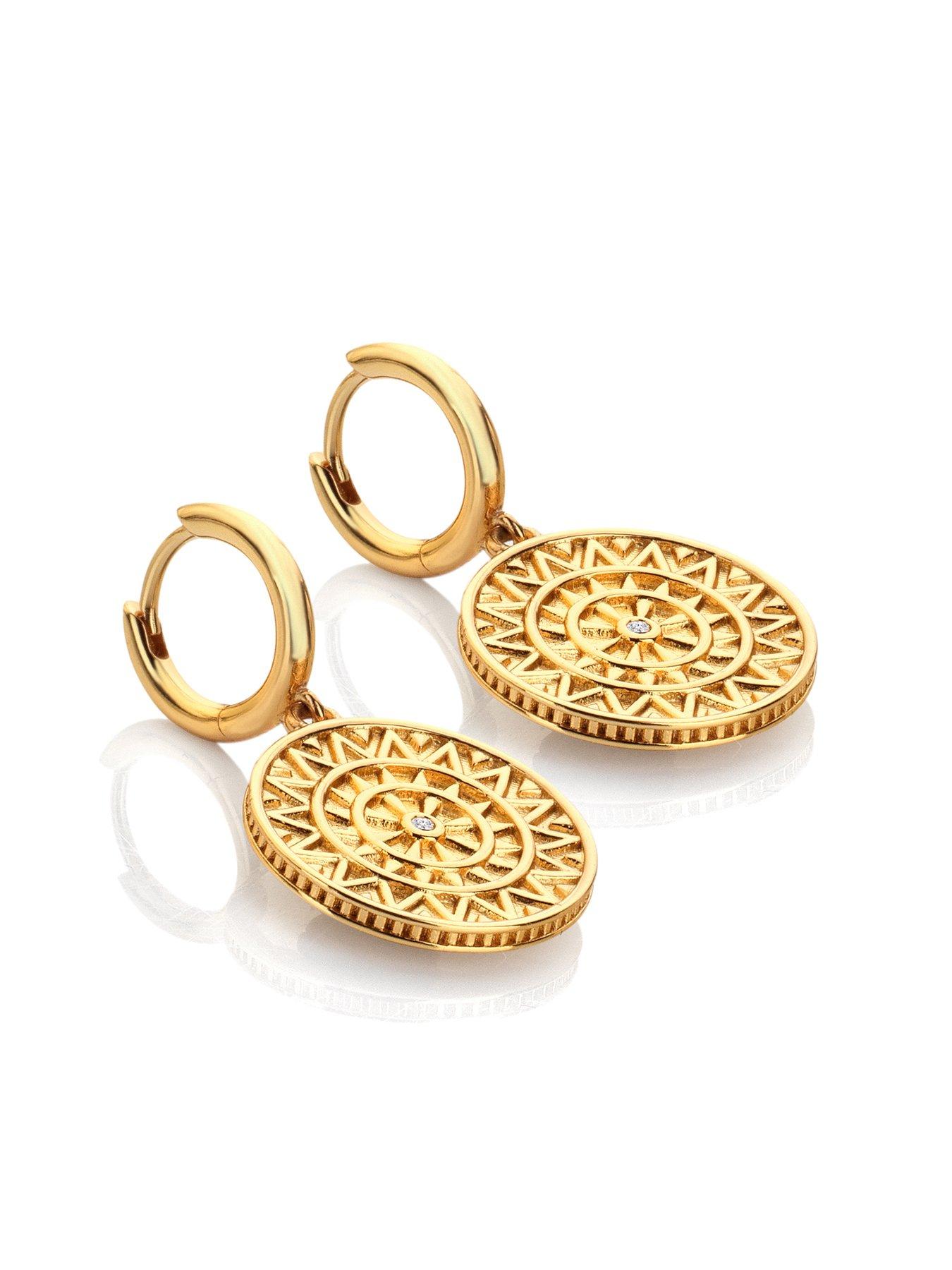 Image 2 of 3 of Hot Diamonds Ornate Earrings - YGP