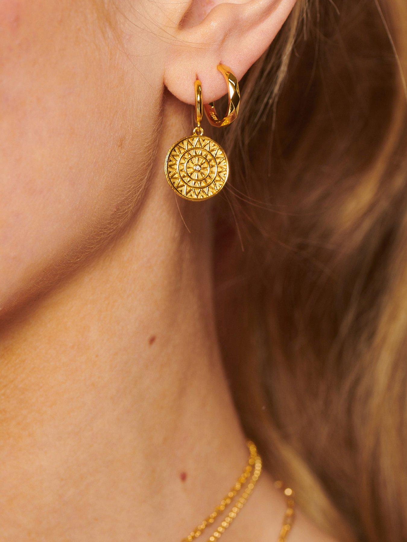 Image 3 of 3 of Hot Diamonds Ornate Earrings - YGP