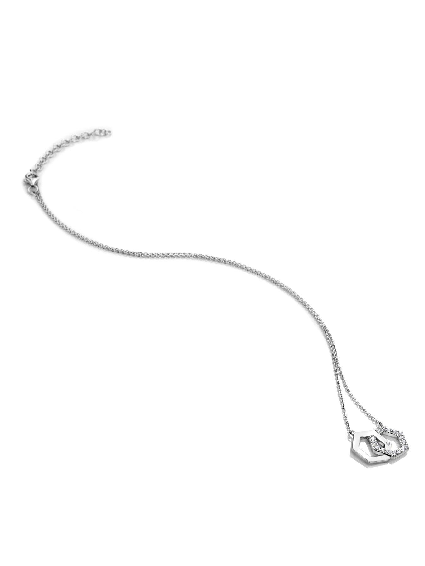 stillFront image of hot-diamonds-hexagon-wt-necklace