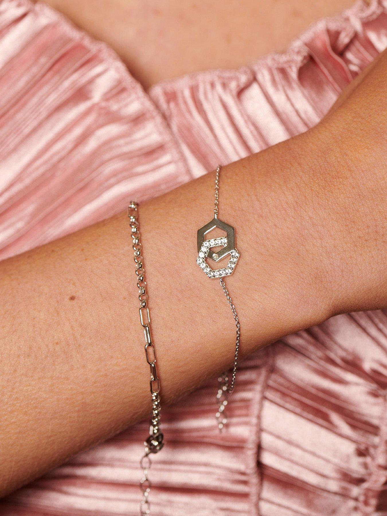 Image 3 of 3 of Hot Diamonds Hexagon WT Bracelet