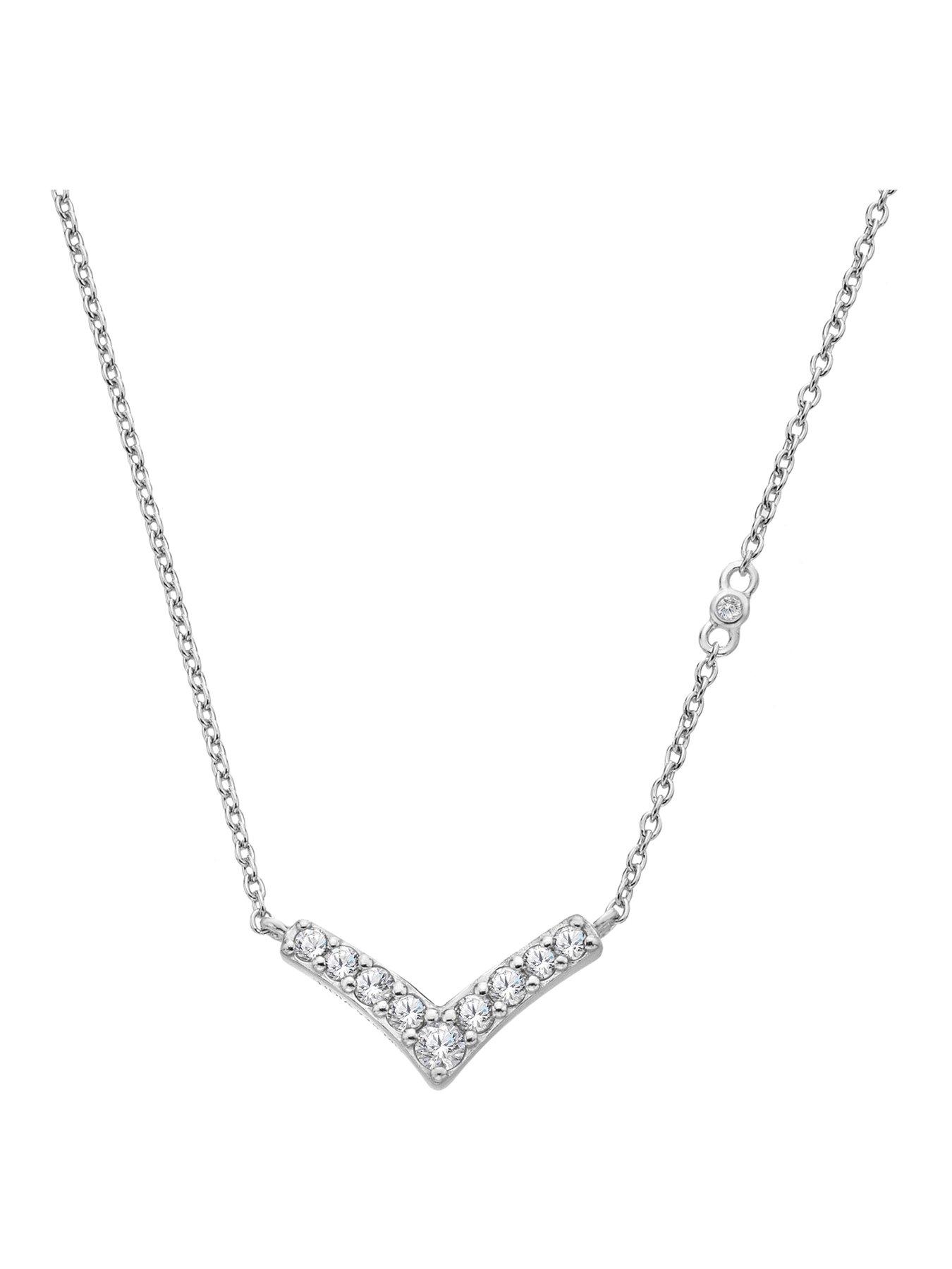  image of hot-diamonds-fine-v-necklace