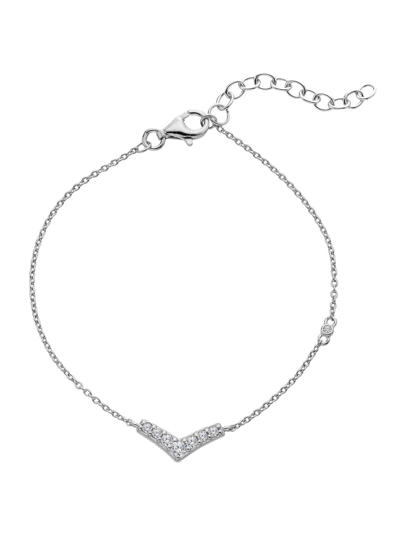 Image 1 of 3 of Hot Diamonds Fine V Bracelet