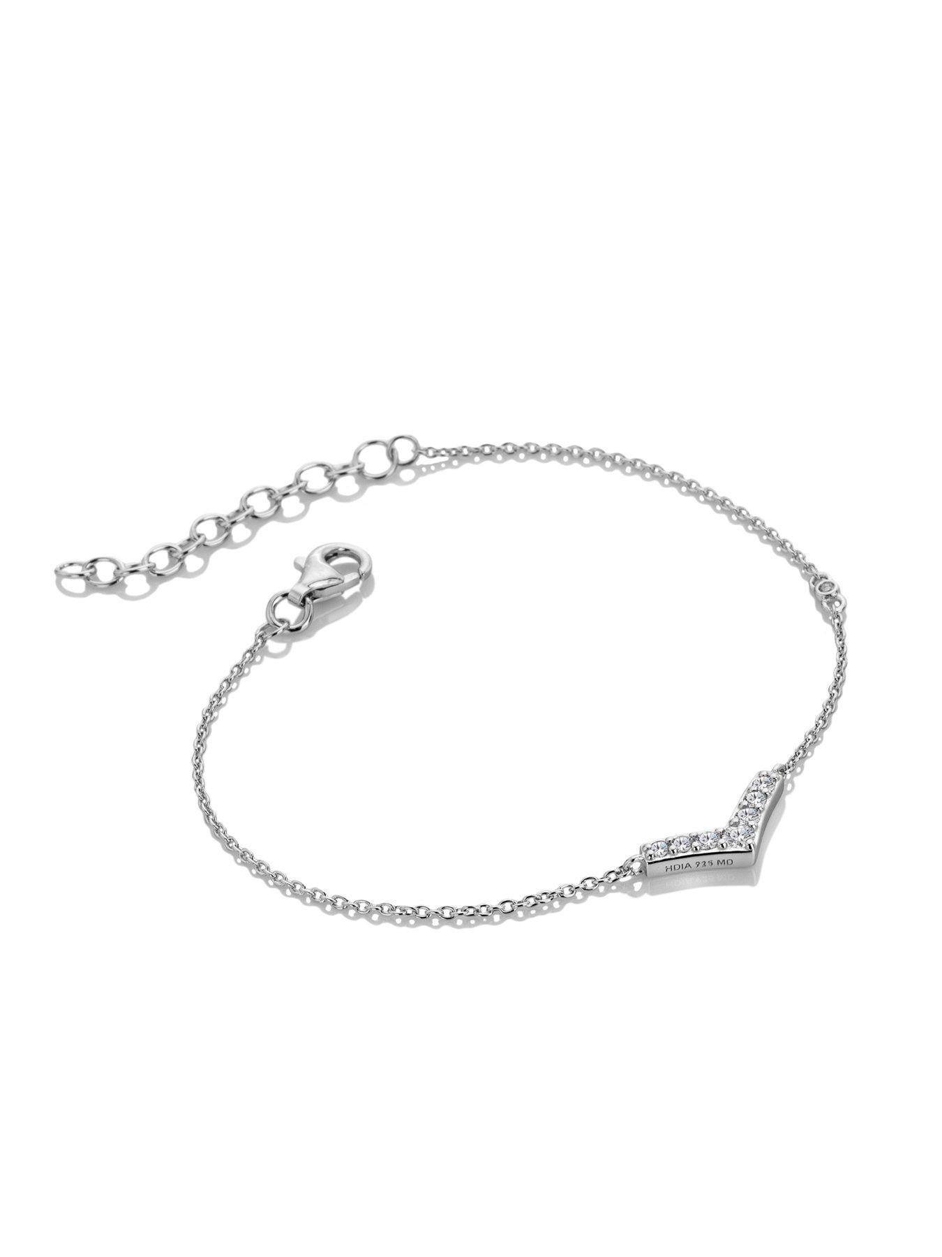 Image 2 of 3 of Hot Diamonds Fine V Bracelet