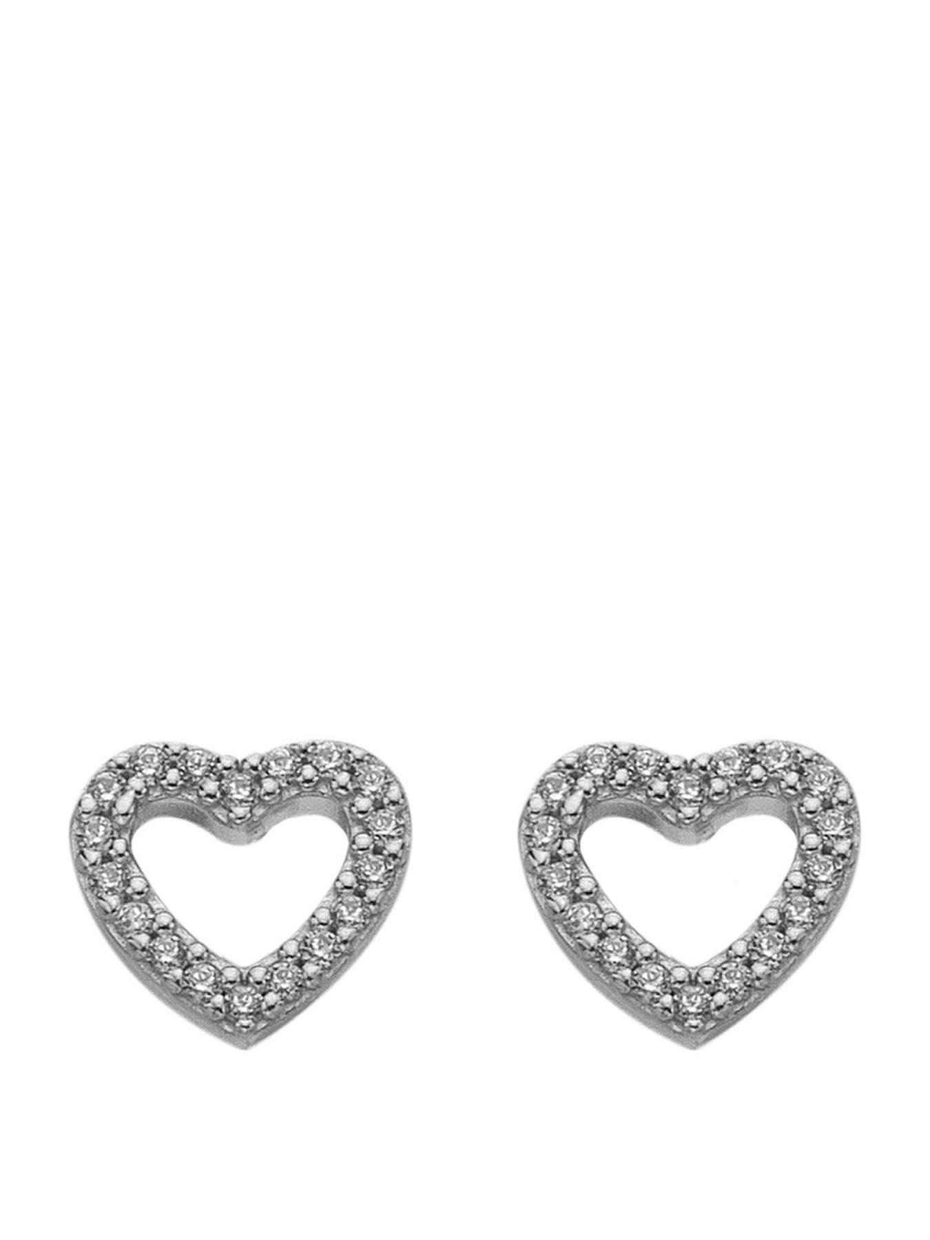 front image of silver-whisper-happy-birthday-earrings