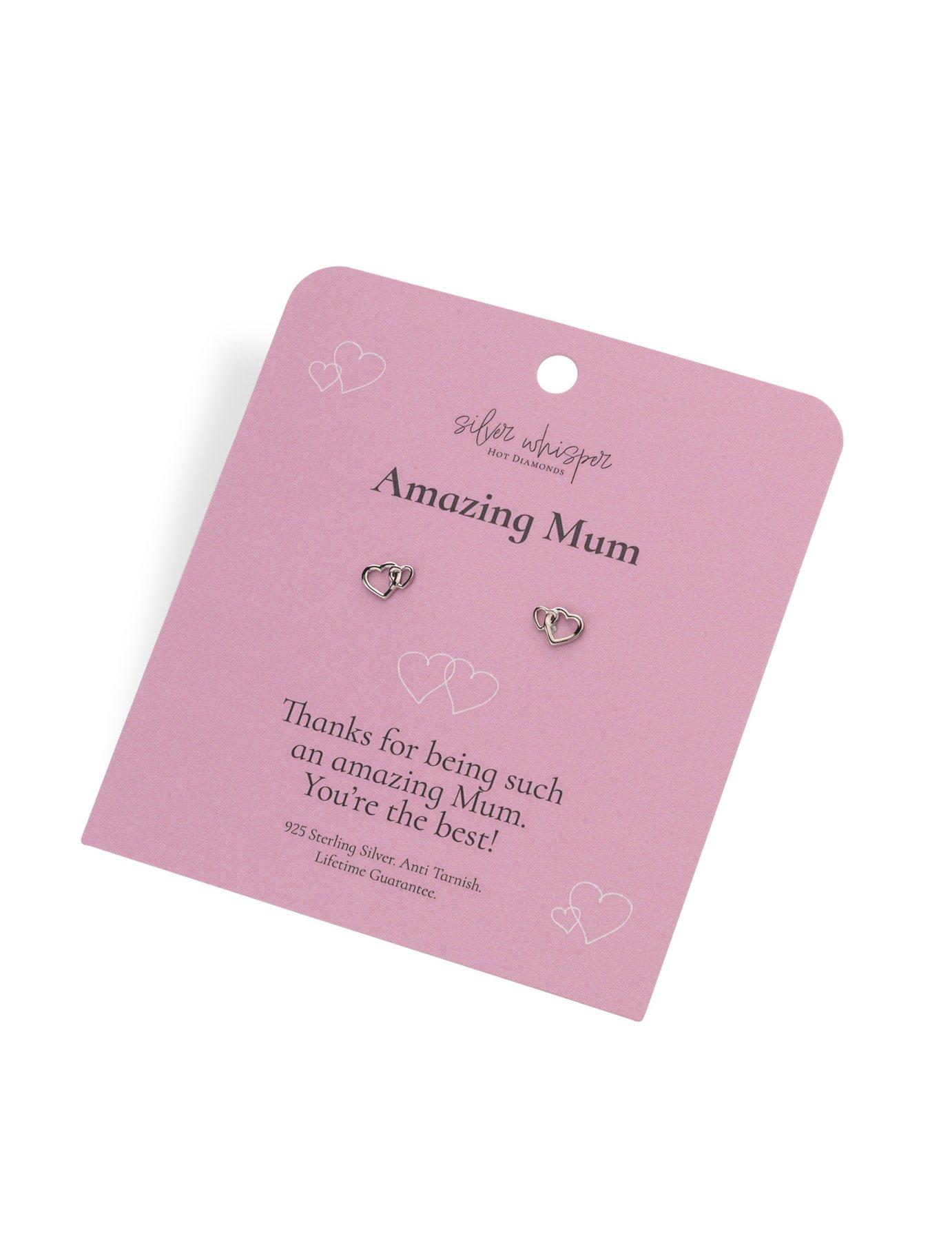  image of silver-whisper-amazing-mum-earrings