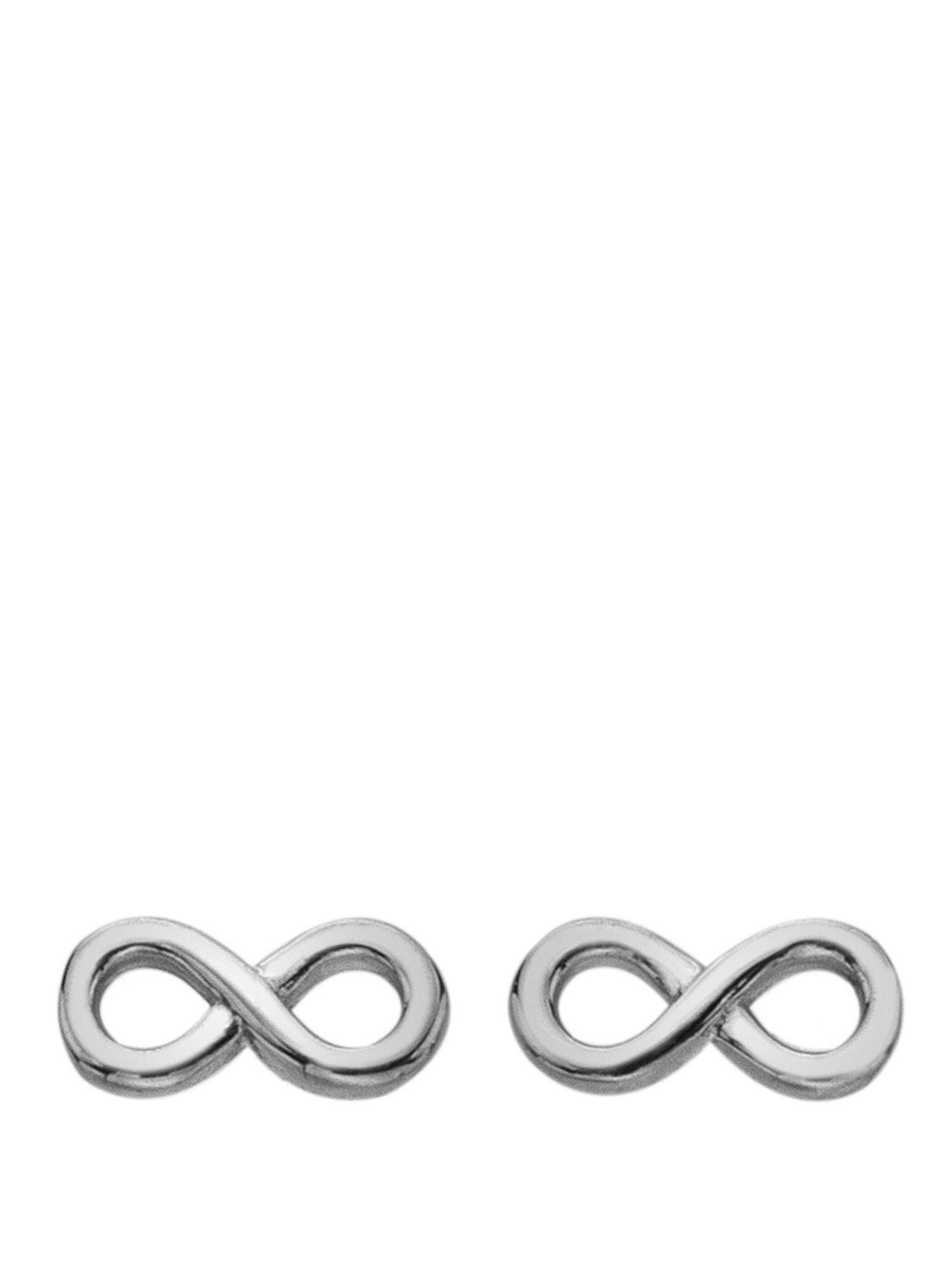 front image of silver-whisper-best-friend-ever-earrings