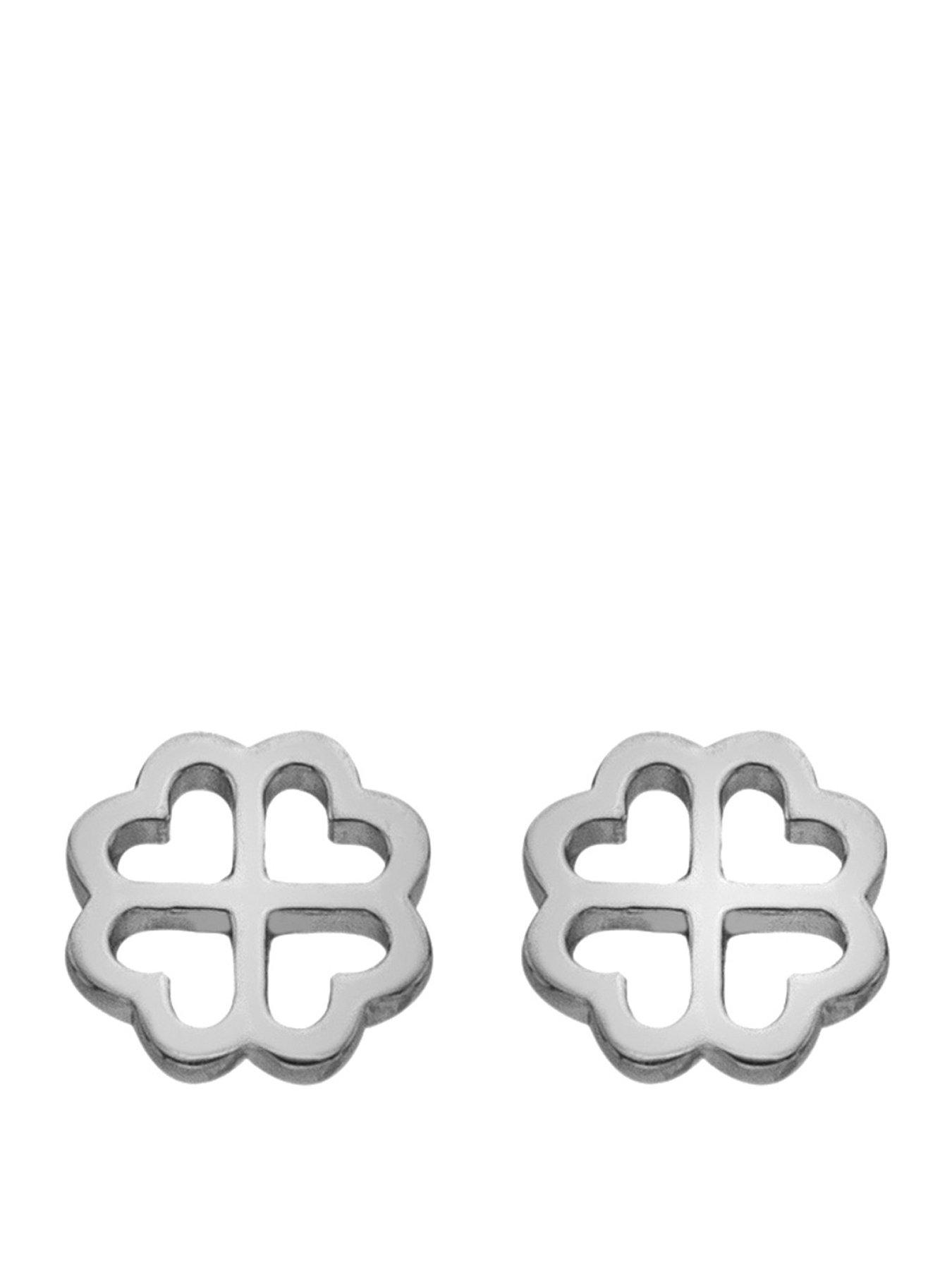 Image 1 of 3 of Silver Whisper Good Luck Earrings