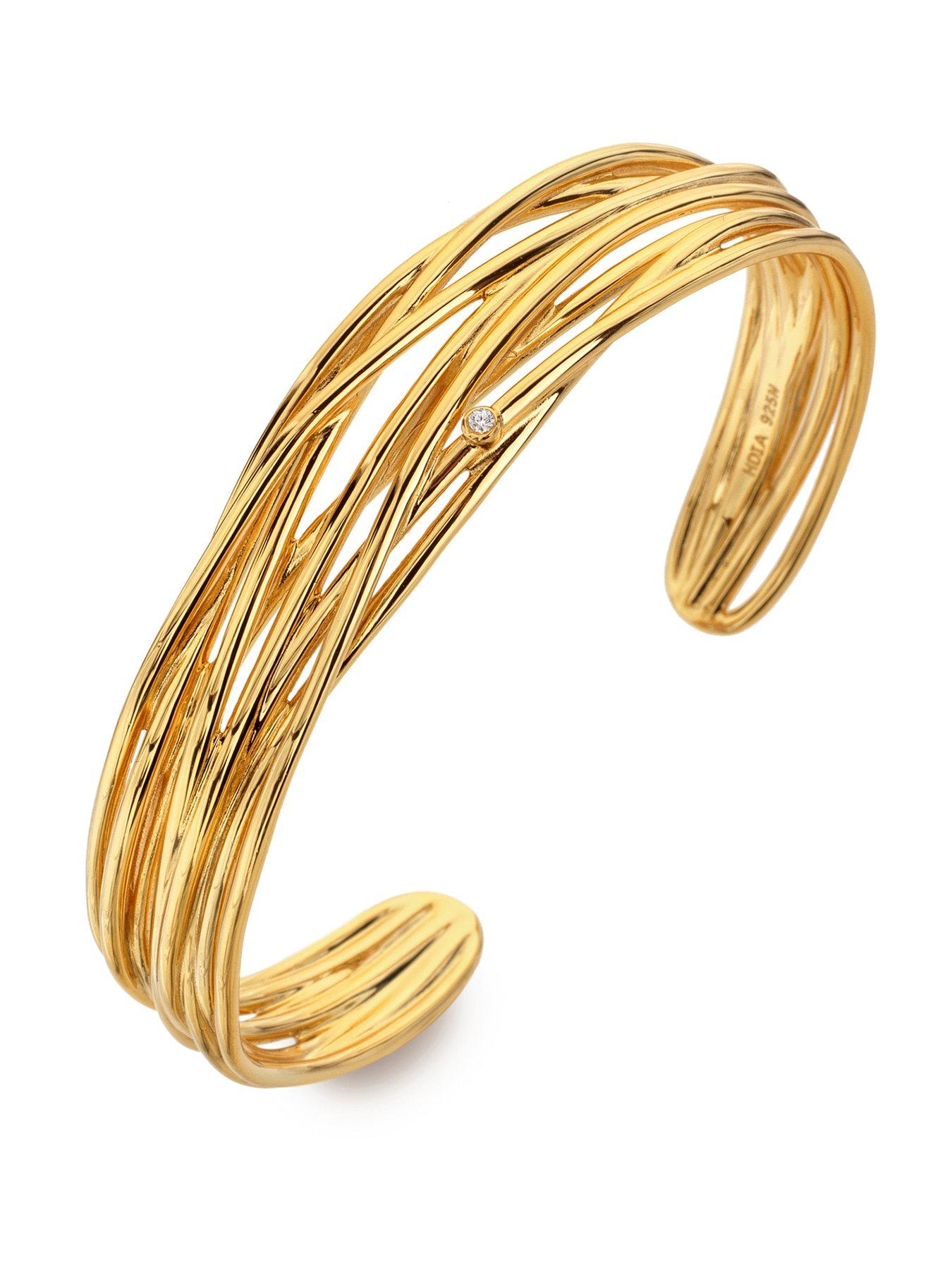 Image 1 of 3 of Hot Diamonds String Bangle - YGP