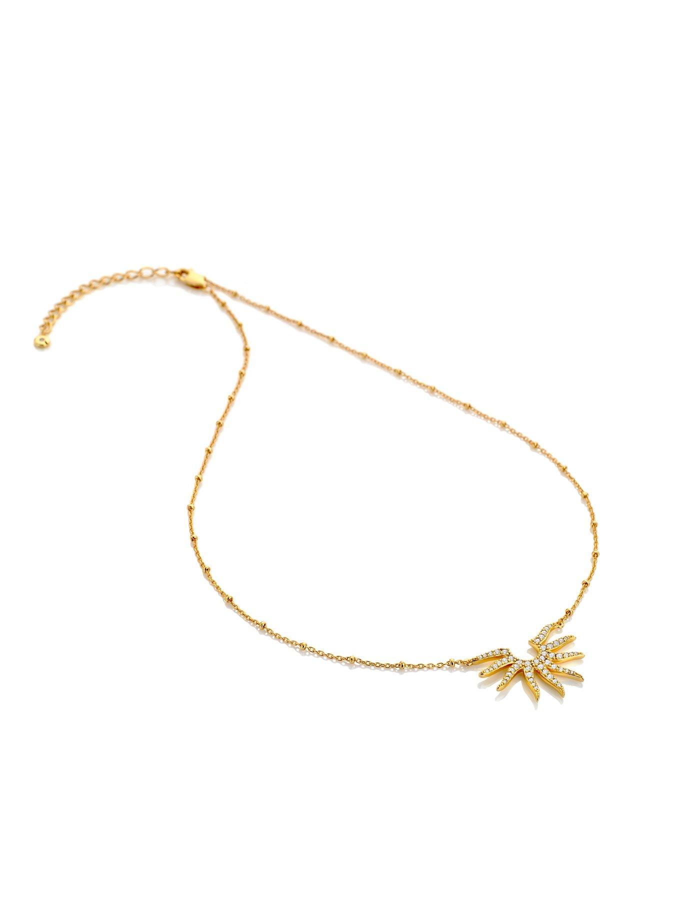 Image 2 of 3 of Hot Diamonds 3/4 Sun Necklace - YGP
