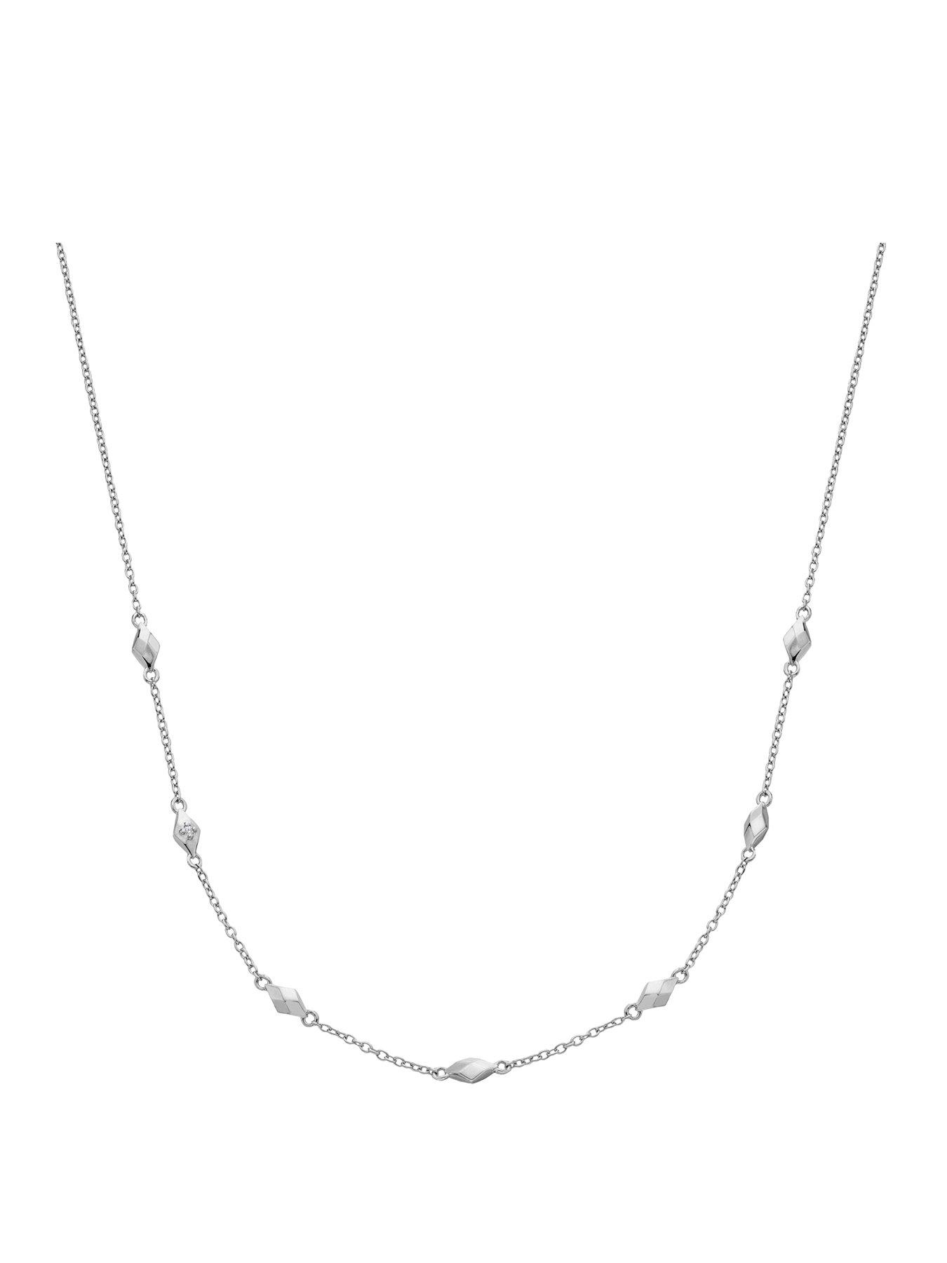  image of hot-diamonds-diamond-pattern-necklace
