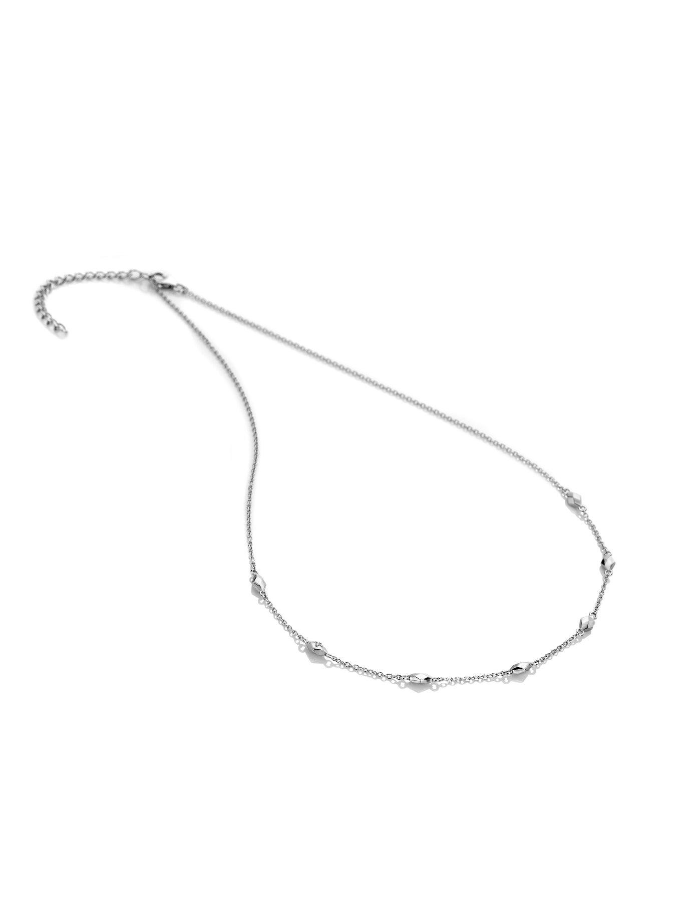 stillFront image of hot-diamonds-diamond-pattern-necklace