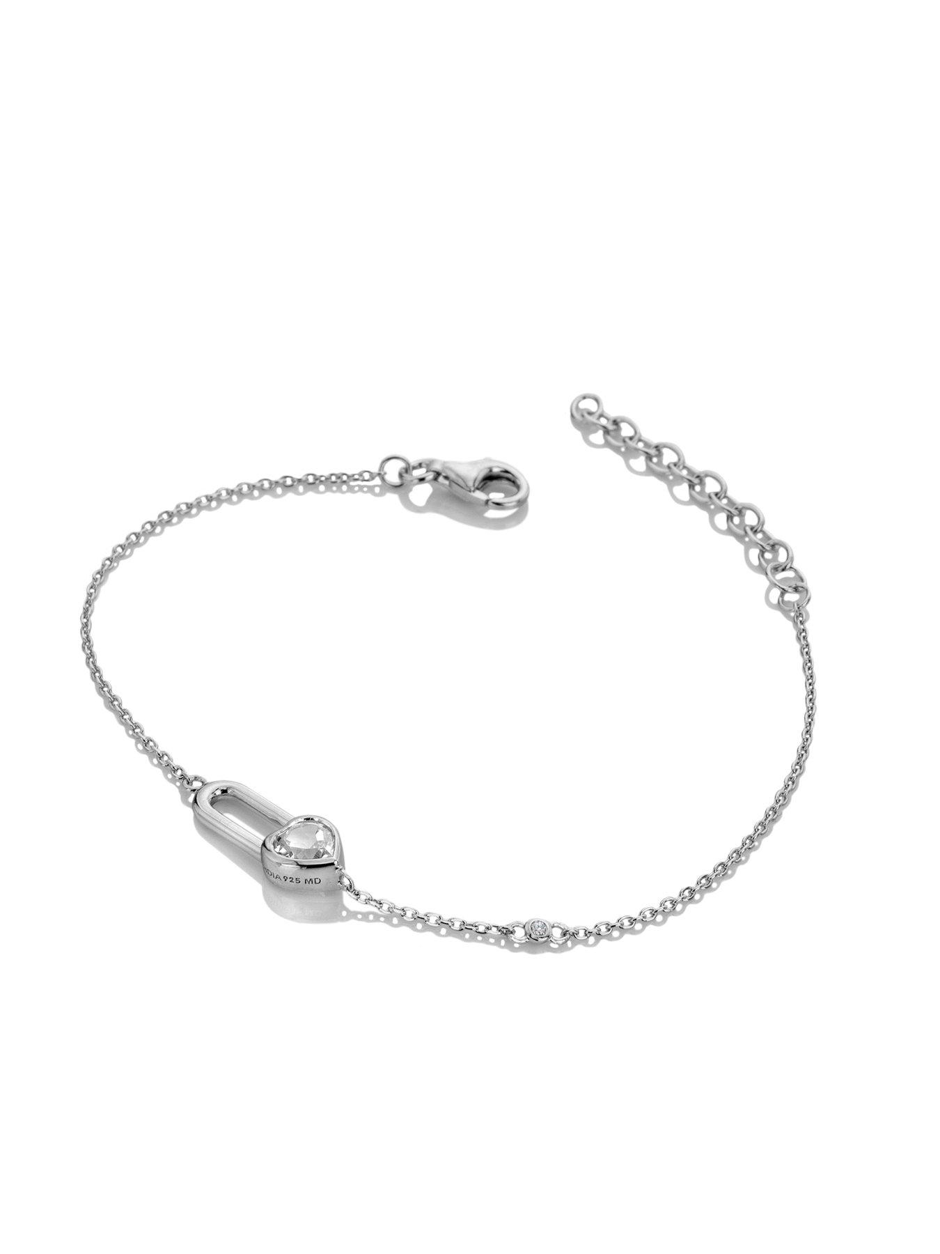 Image 2 of 3 of Hot Diamonds Solitaite Oblong Bracelet - Heart
