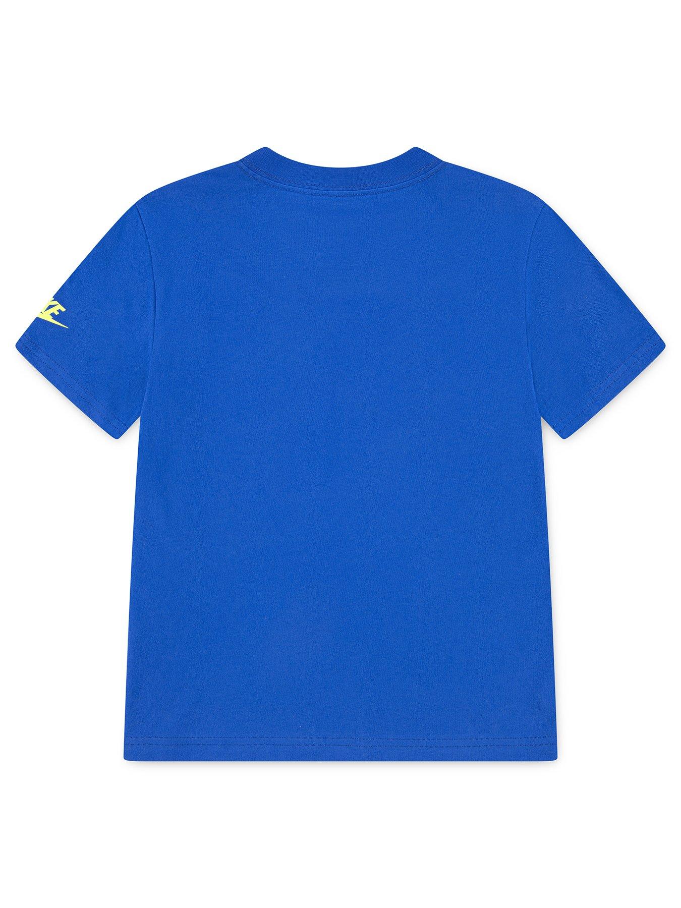 Image 2 of 4 of Nike Boys Soccer Swoosh T-Shirt - Blue