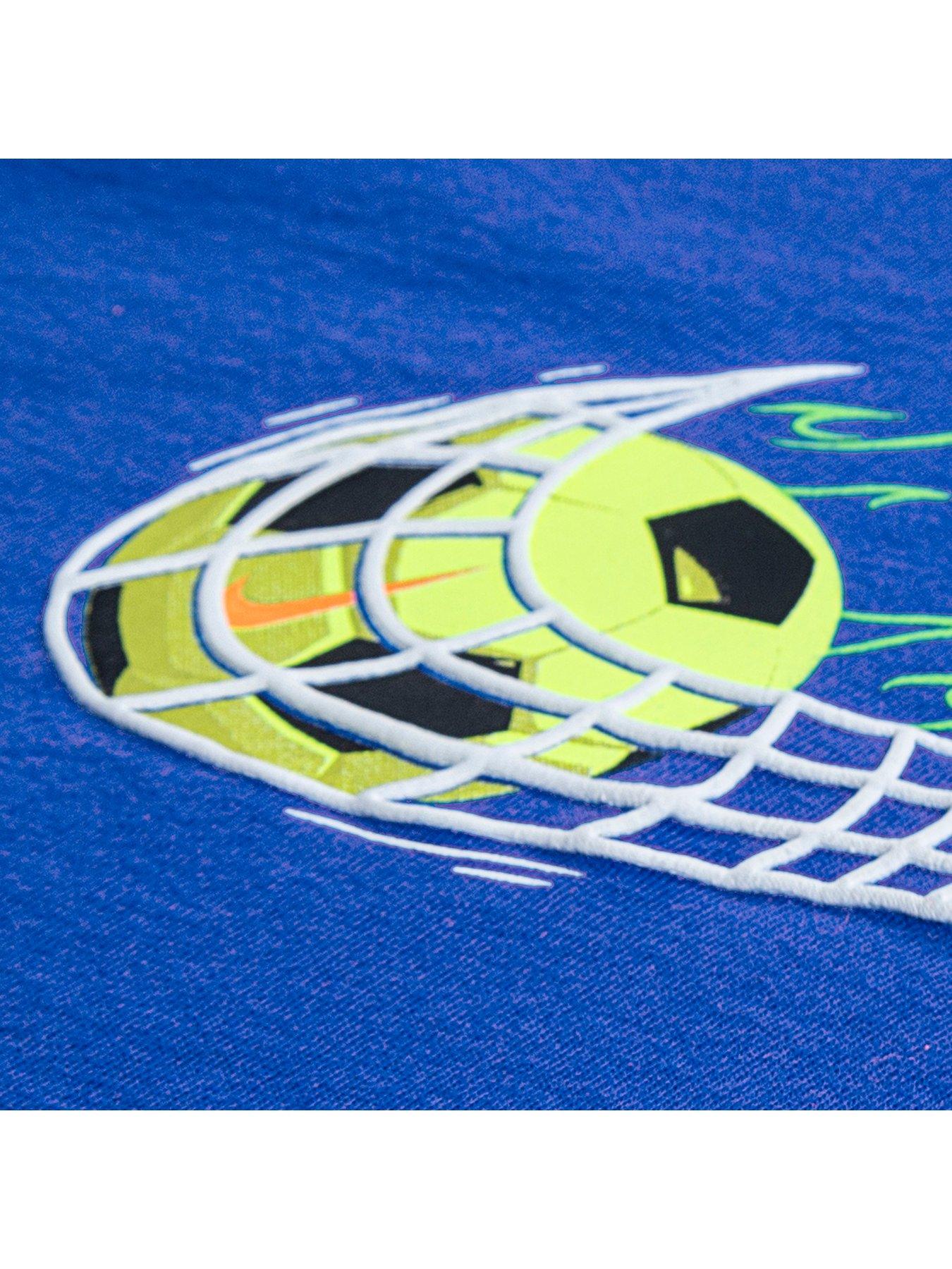 Image 4 of 4 of Nike Boys Soccer Swoosh T-Shirt - Blue