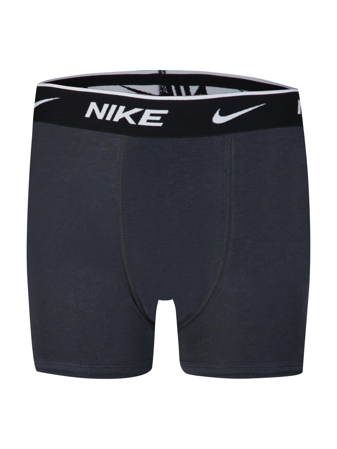 Image 4 of 6 of Nike Boys Cotton Stretch 3Pack Boxers - Red