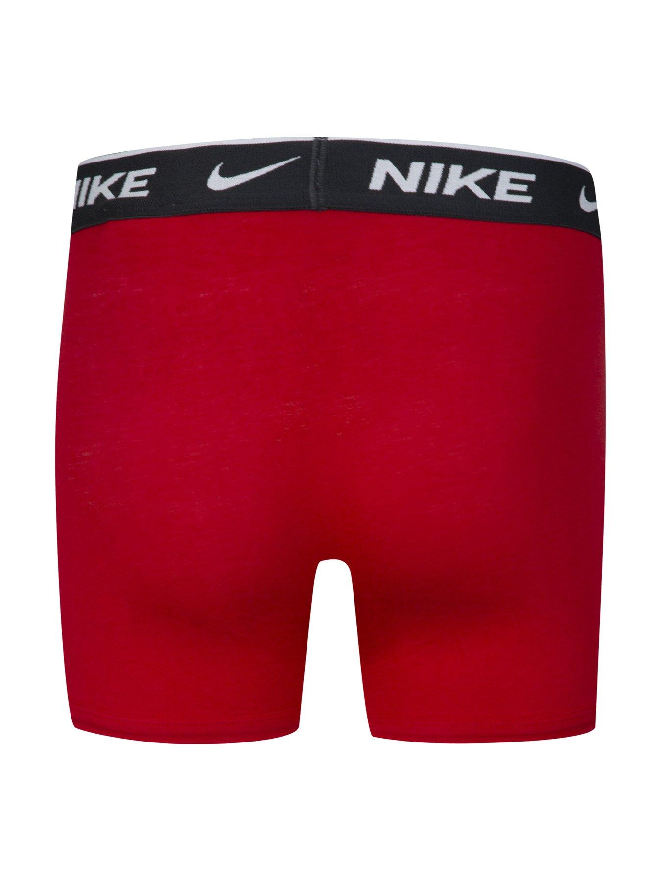 Image 5 of 6 of Nike Boys Cotton Stretch 3Pack Boxers - Red
