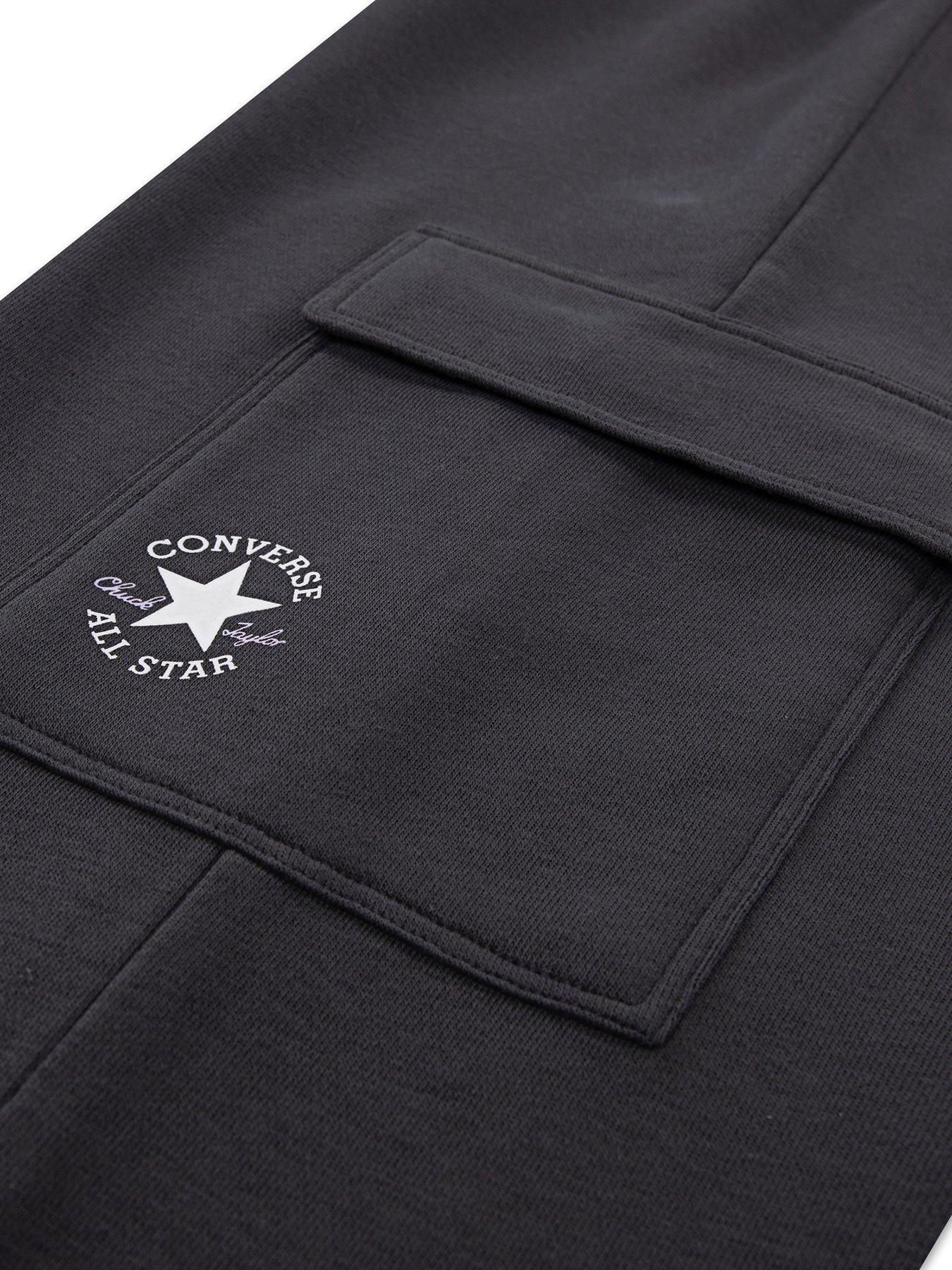 Image 4 of 5 of Converse Girls Hoodie And Cargo Pant Set - Black