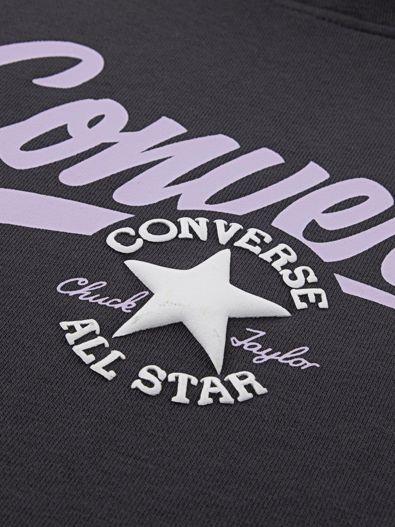 Image 5 of 5 of Converse Girls Hoodie And Cargo Pant Set - Black