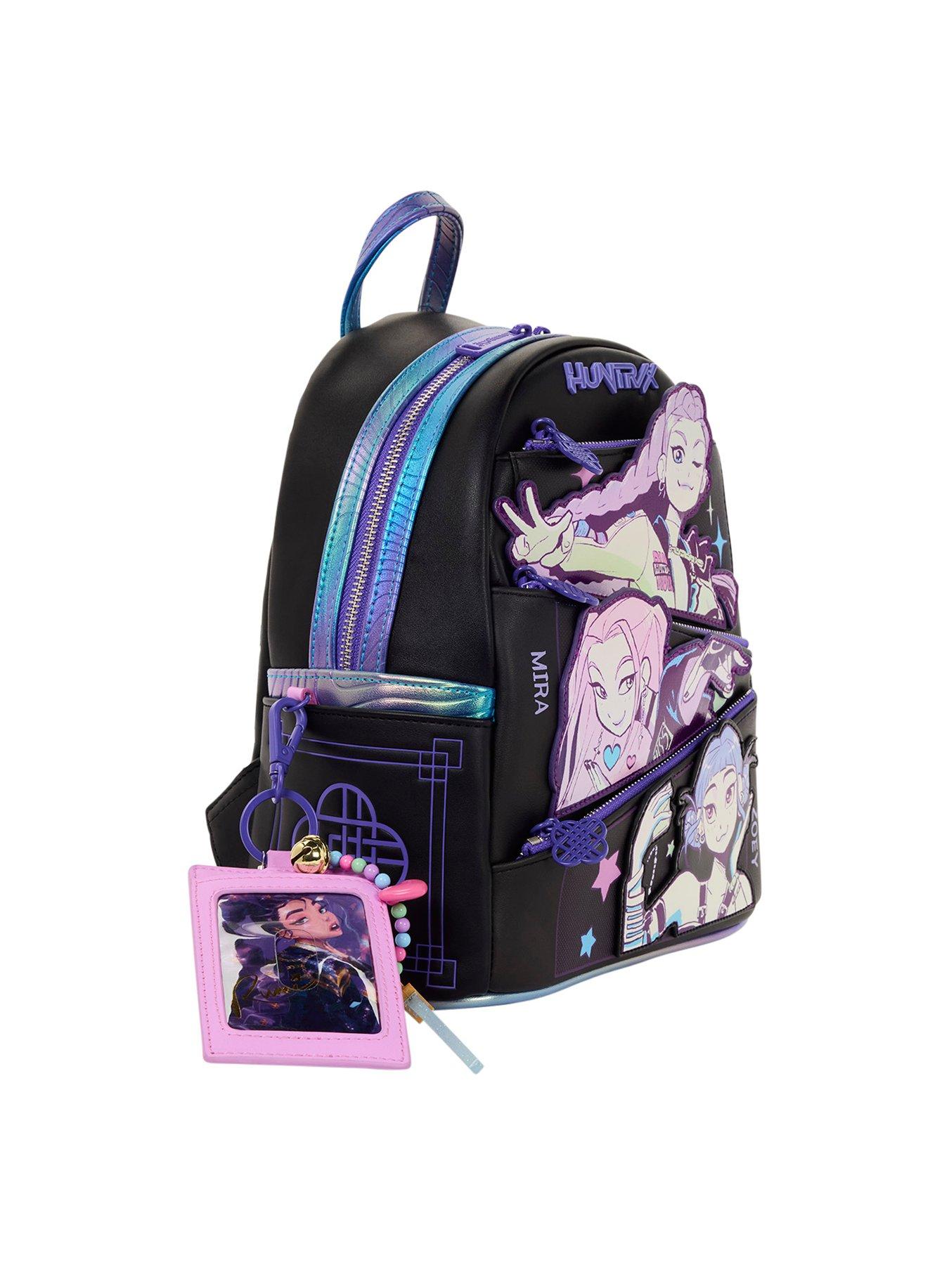  image of loungefly-k-pop-demon-hunters-huntrix-loungefly-mini-backpack