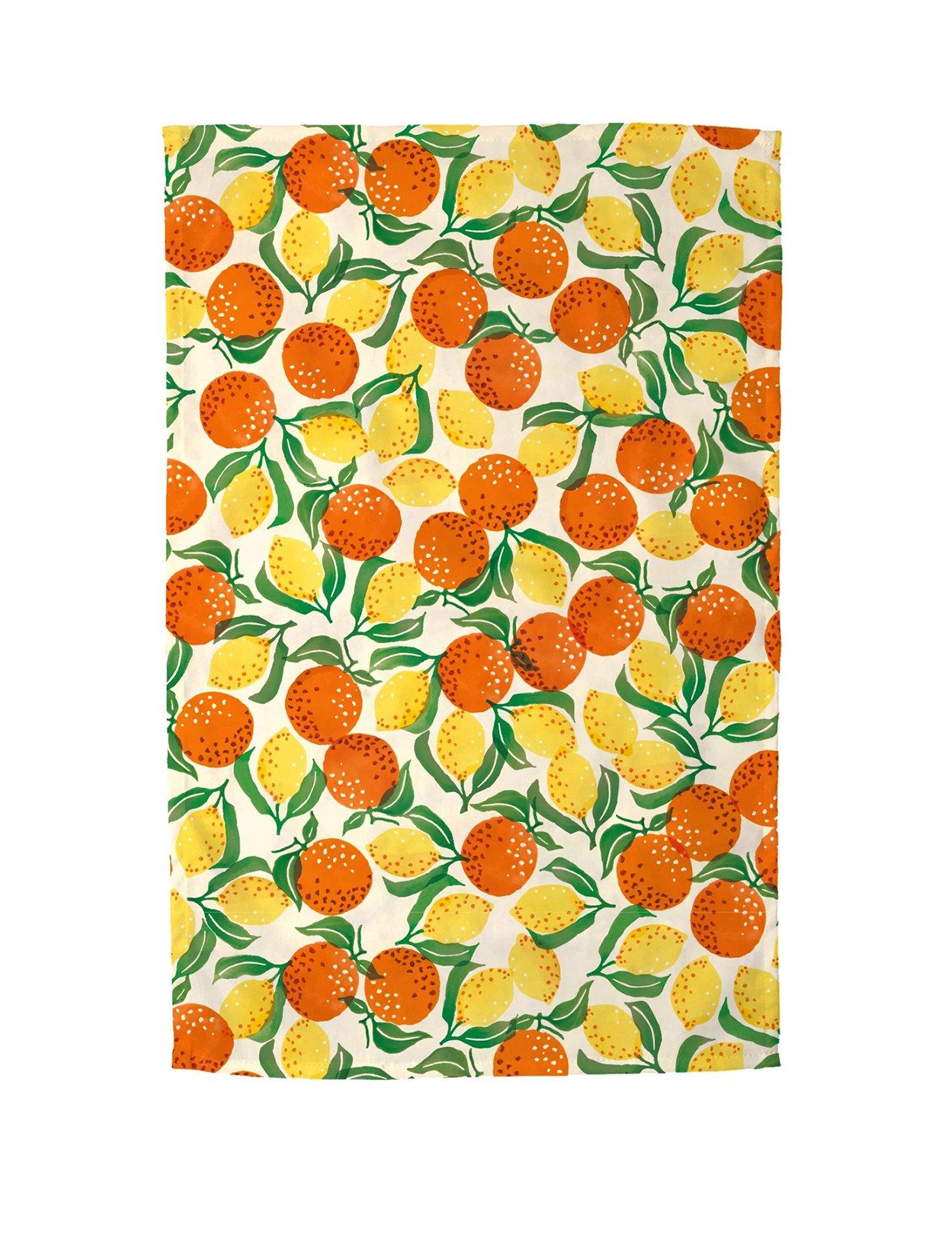  image of emma-bridgewater-oranges-and-lemons-tea-towel
