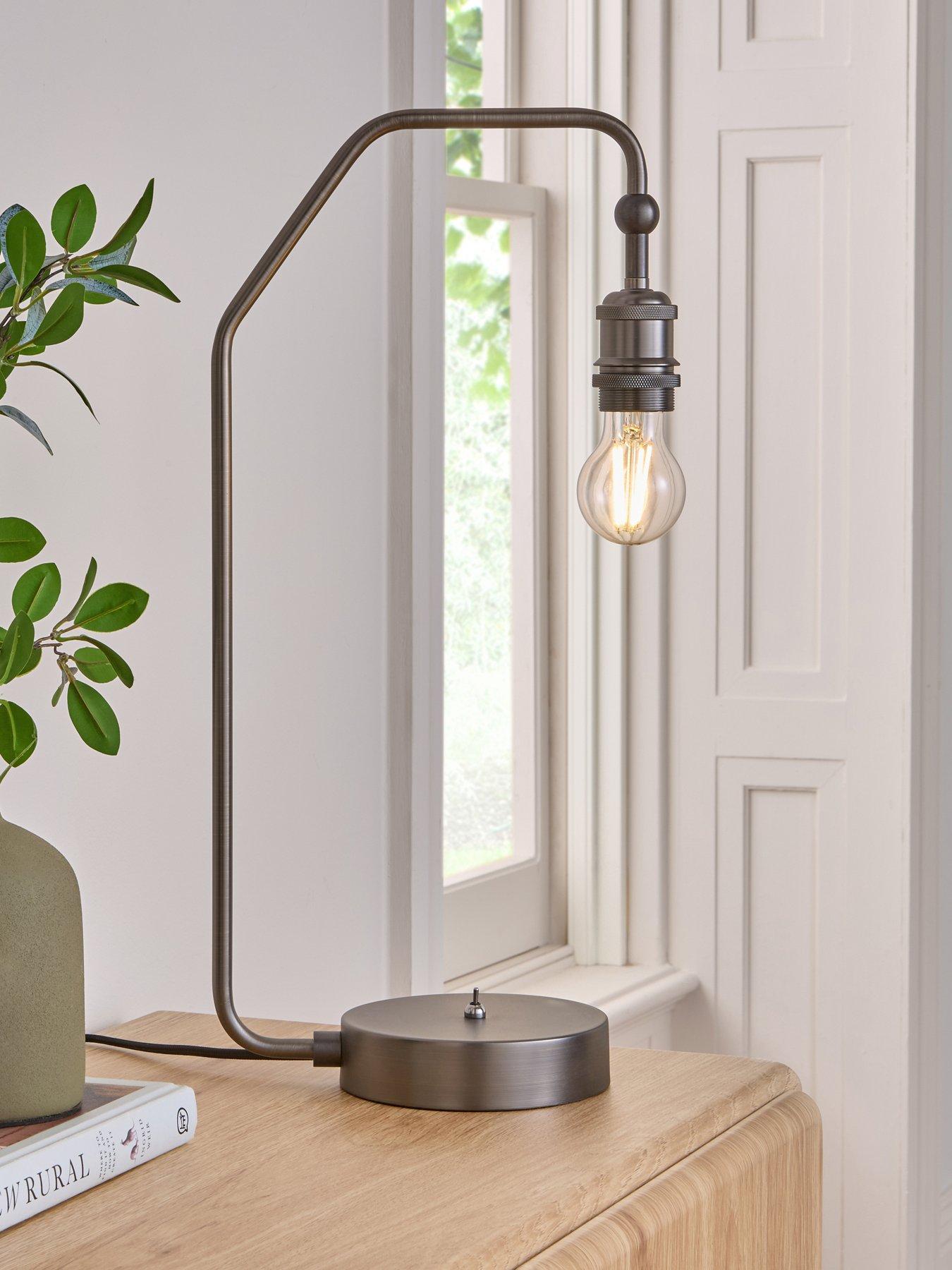 The Very Collection Cinder Table Lamp - Gunshot Metal
