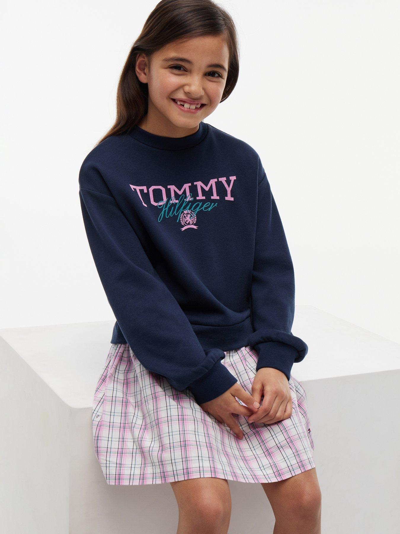 Tommy Hilfiger Girls 2-In-1 Long Sleeve Dress - Multi