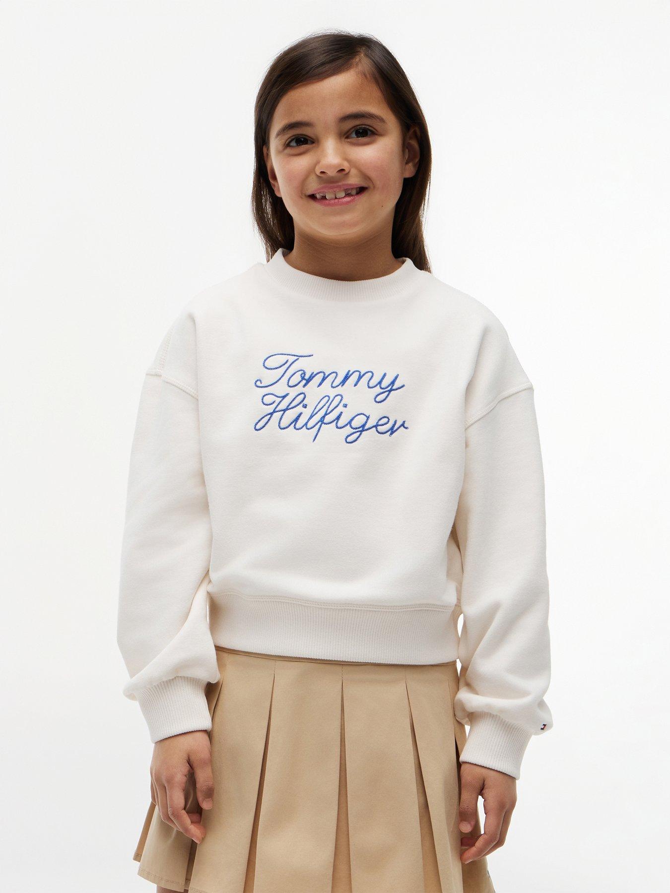 Tommy Hilfiger Rope Logo Relaxed Terry Sweatshirt - Off White