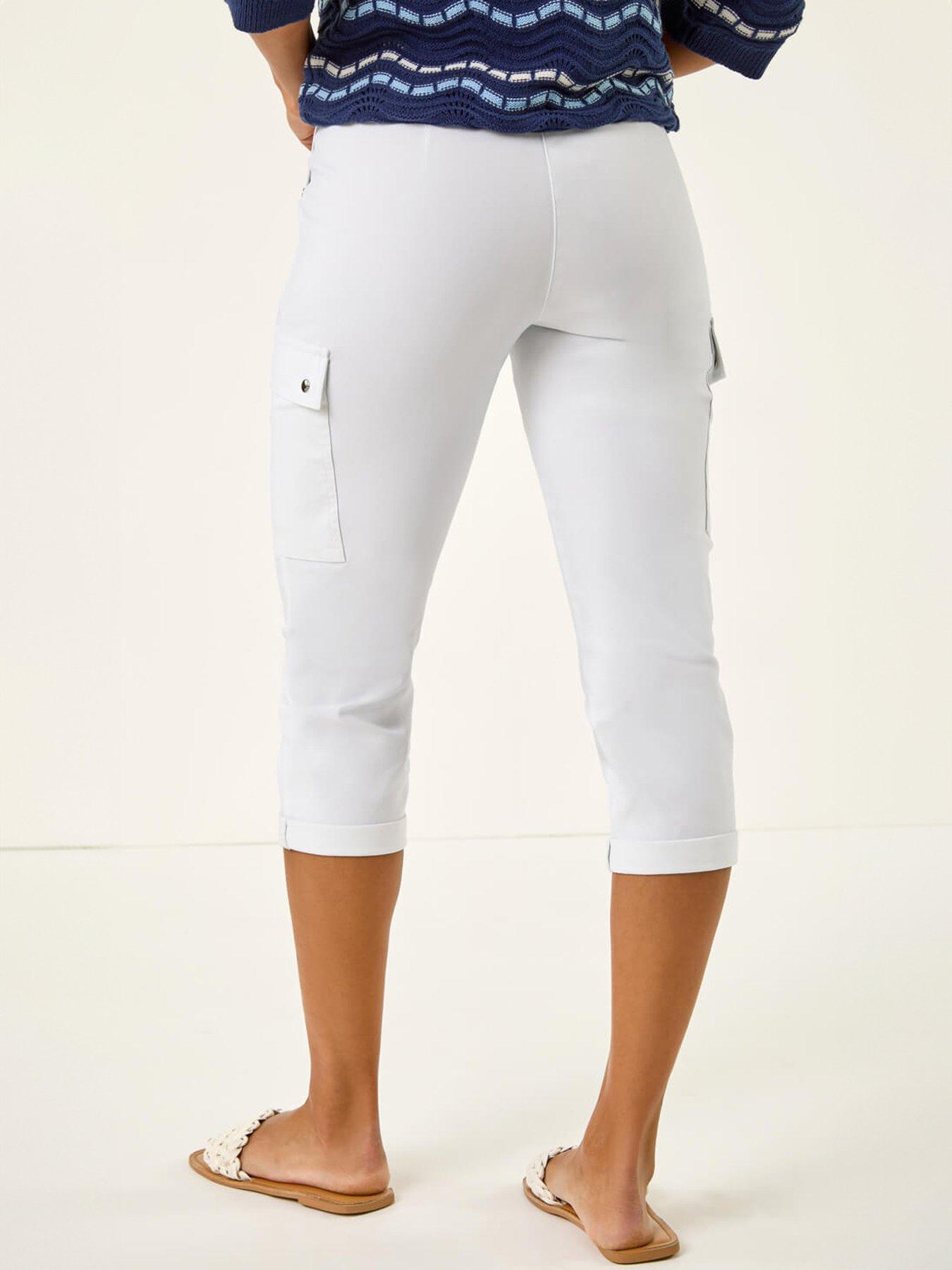 Image 2 of 5 of Roman Cropped Cargo Stretch Trouser