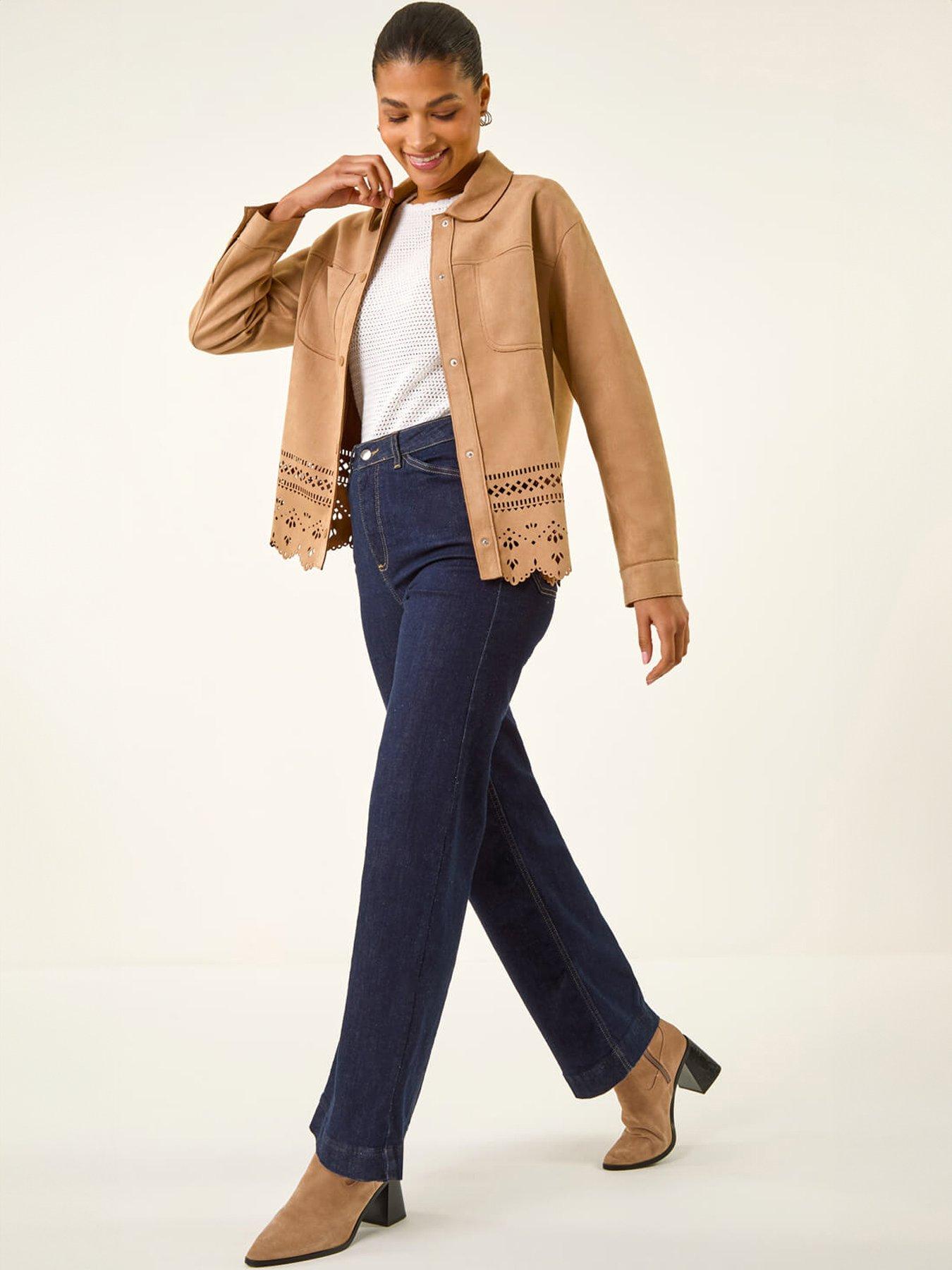  image of roman-faux-suede-cut-out-shacket