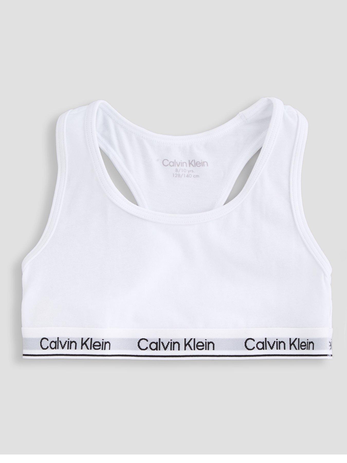 Image 2 of 4 of Calvin Klein Girls 2 Pack Modern Cotton Bralettes - Multi
