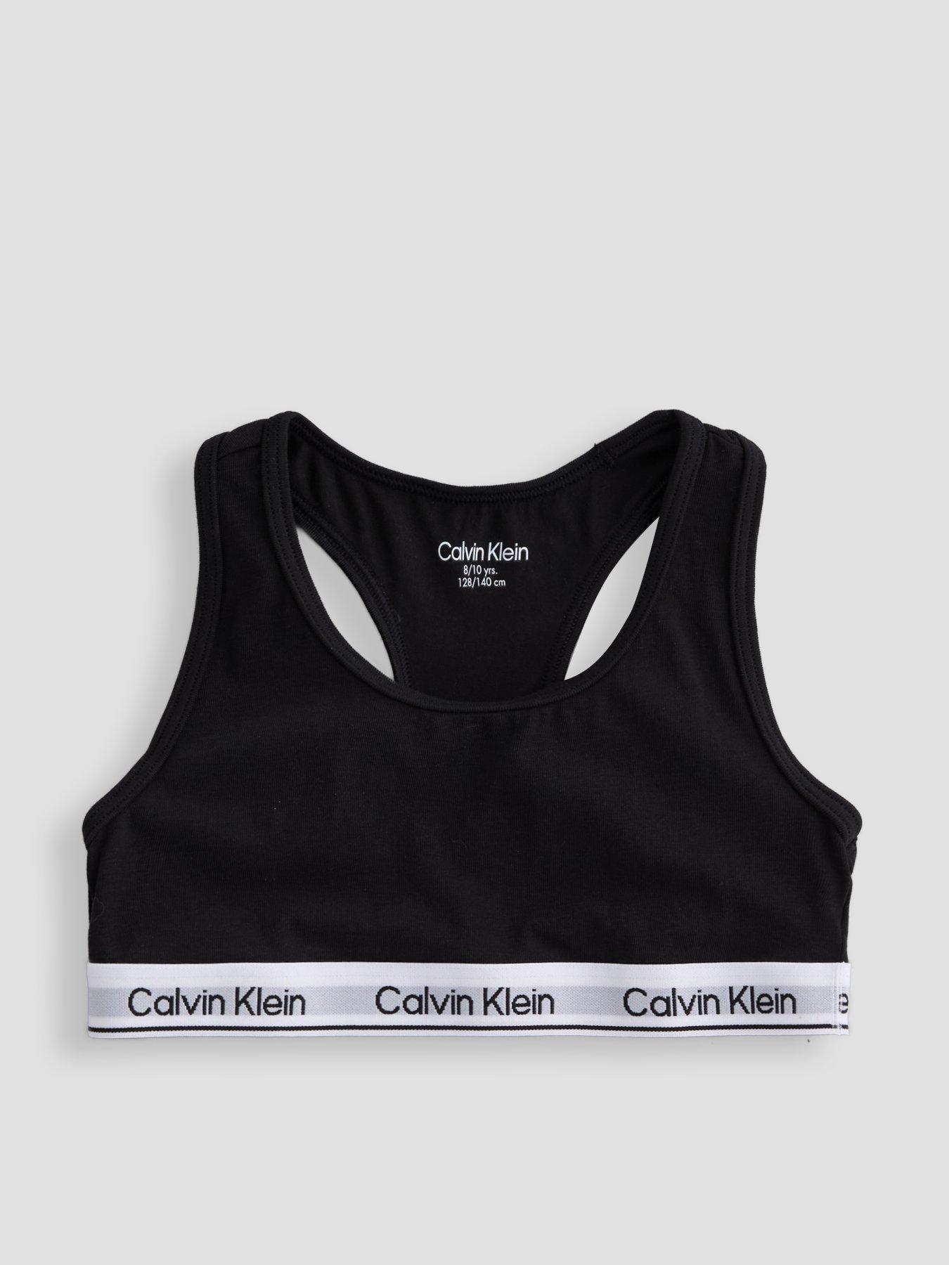 Image 4 of 4 of Calvin Klein Girls 2 Pack Modern Cotton Bralettes - Multi