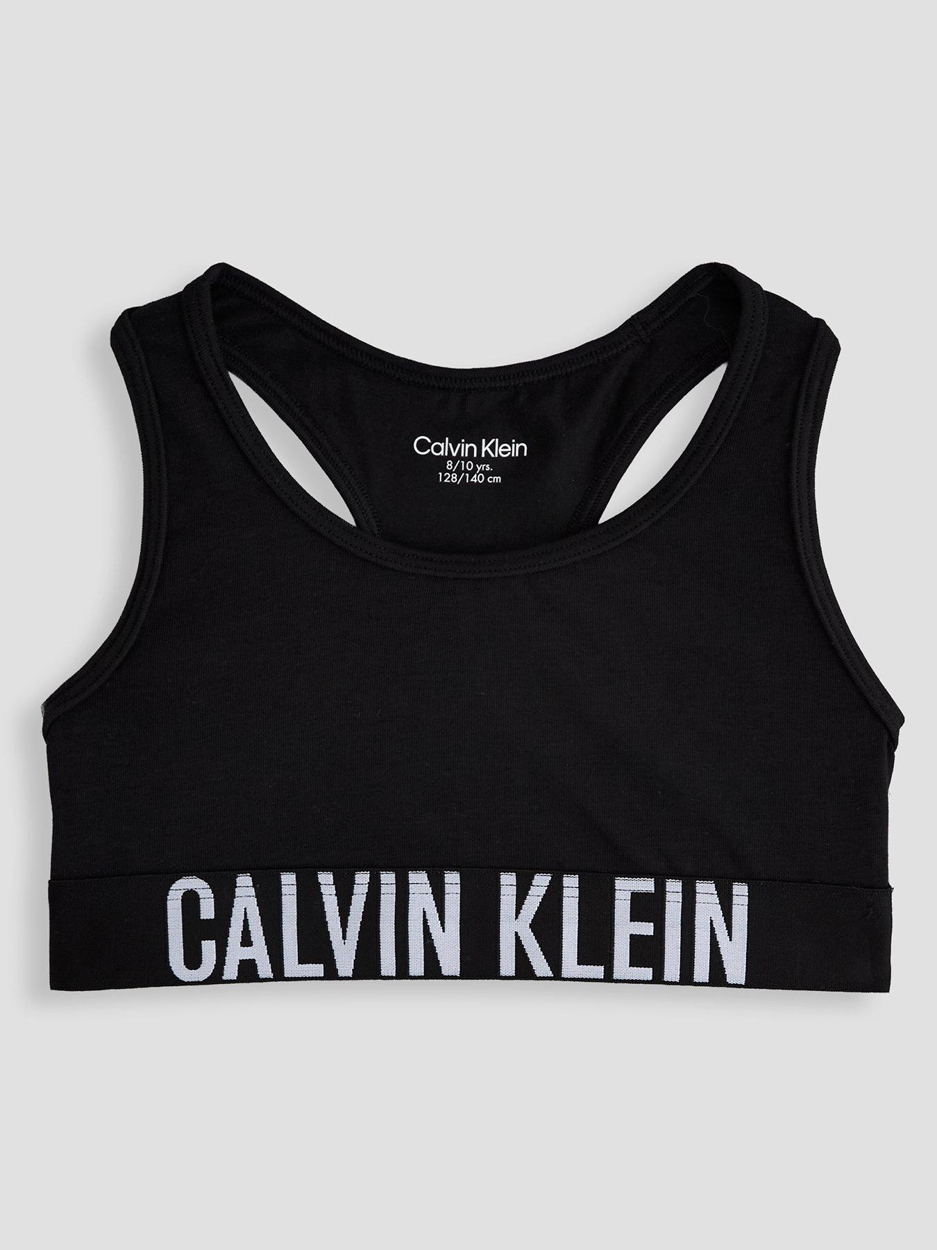Image 2 of 5 of Calvin Klein Girls 2 Pack Intense Power Bralette - Black/White - Multi