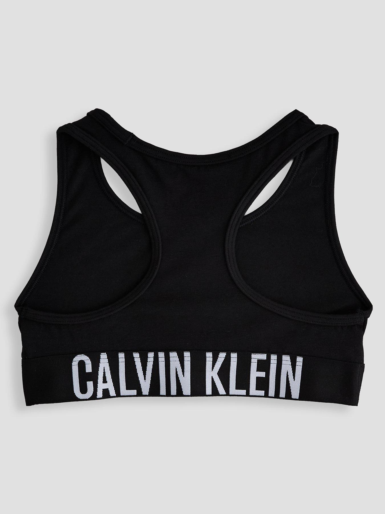 Image 3 of 5 of Calvin Klein Girls 2 Pack Intense Power Bralette - Black/White - Multi