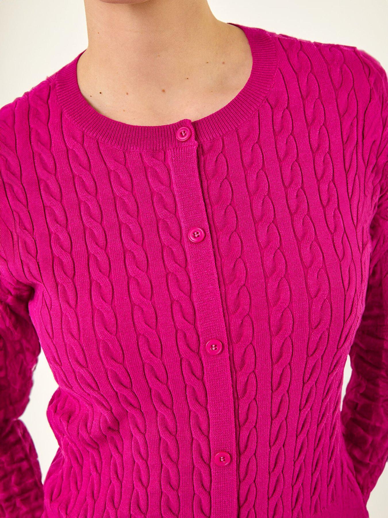  image of roman-cable-knit-buttoned-top