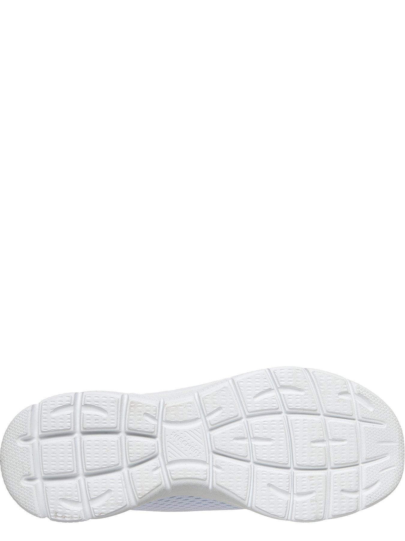 Image 4 of 6 of Skechers Summits Fresh Vision Engineered Mesh Flat Bungee Slip-On Trainers - White