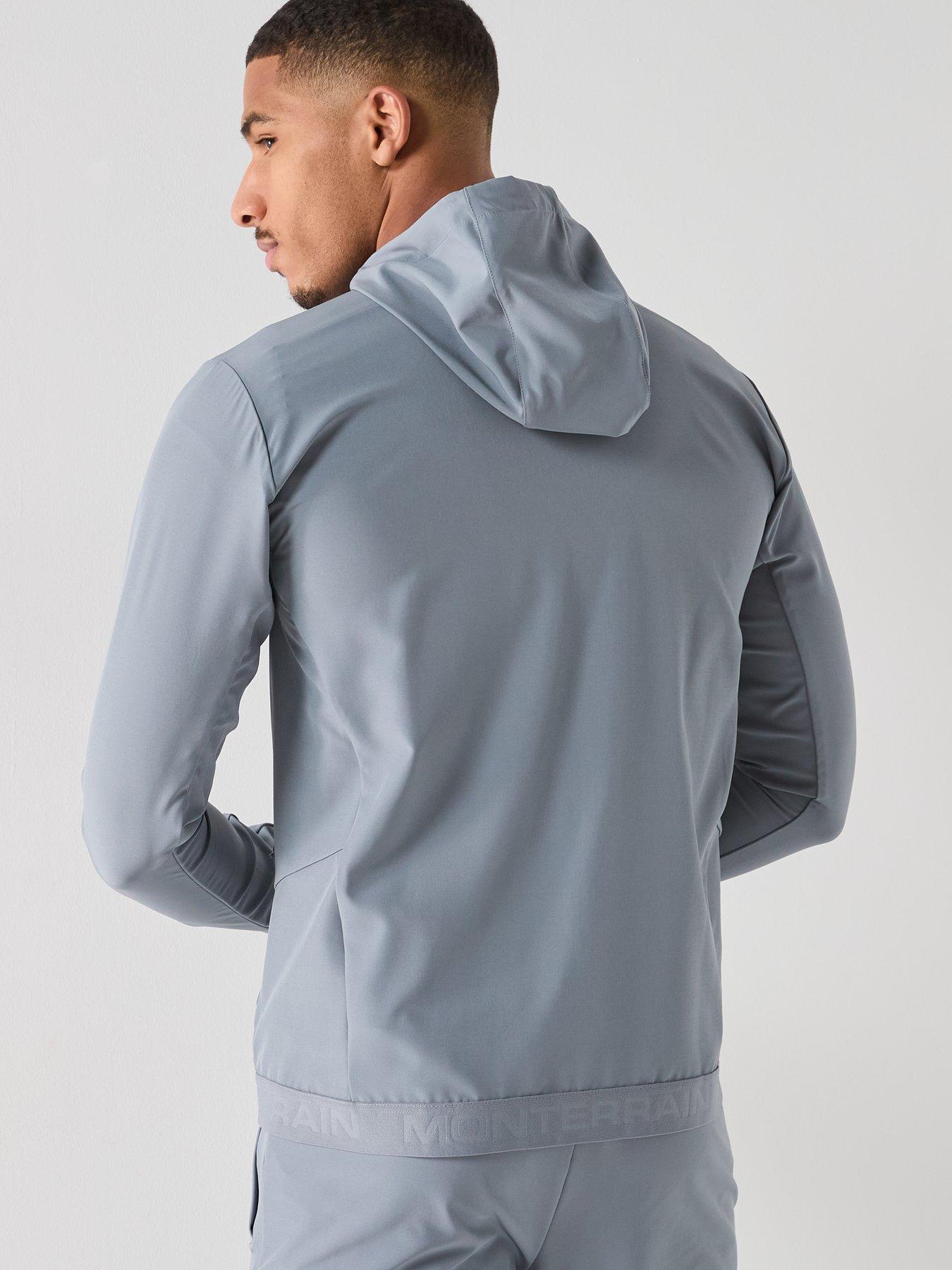  image of monterrain-mens-form-woven-running-jacket-grey
