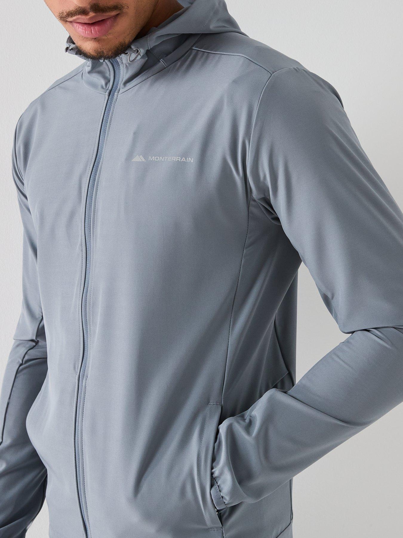  image of monterrain-mens-form-woven-running-jacket-grey