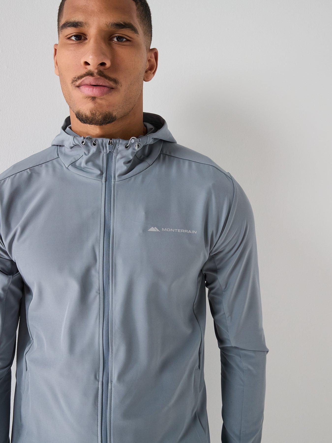  image of monterrain-mens-form-woven-running-jacket-grey