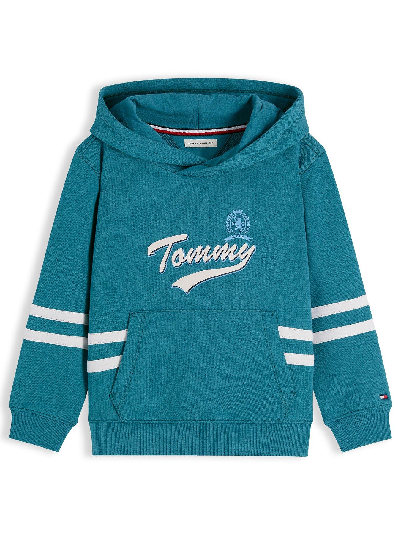 Tommy Hilfiger Younger Boys Crest Graphic Hoodie - Green