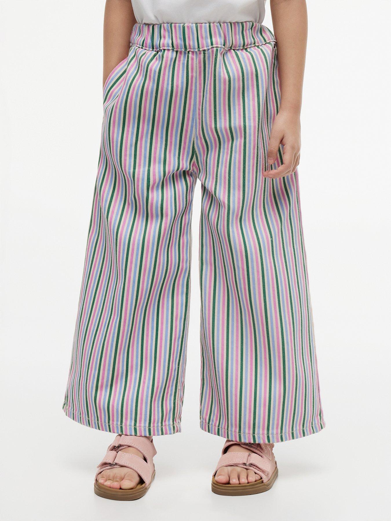 Tommy Hilfiger Younger Girls Stripe Denim Culottes - Multi