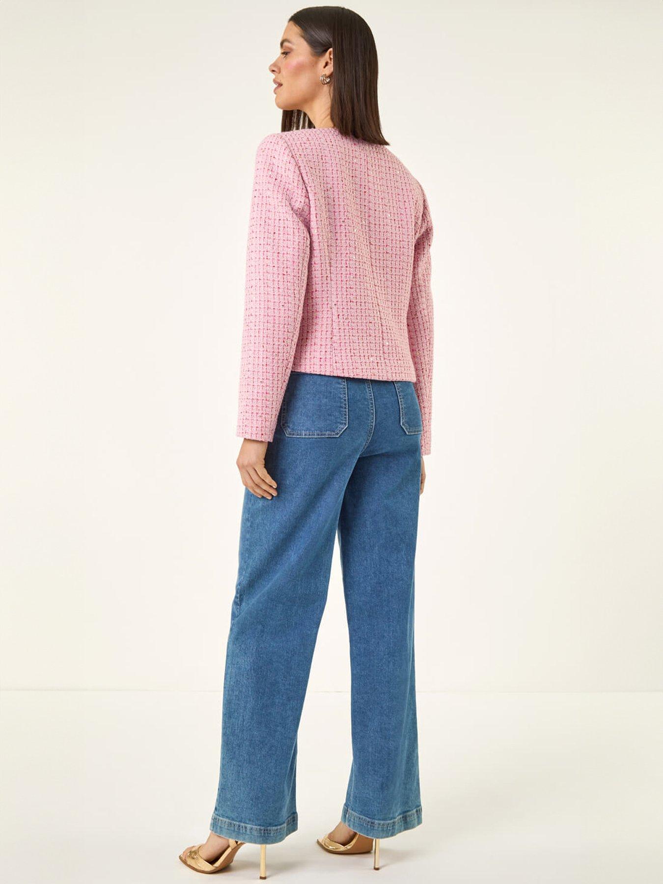  image of roman-sequin-boucle-jacket