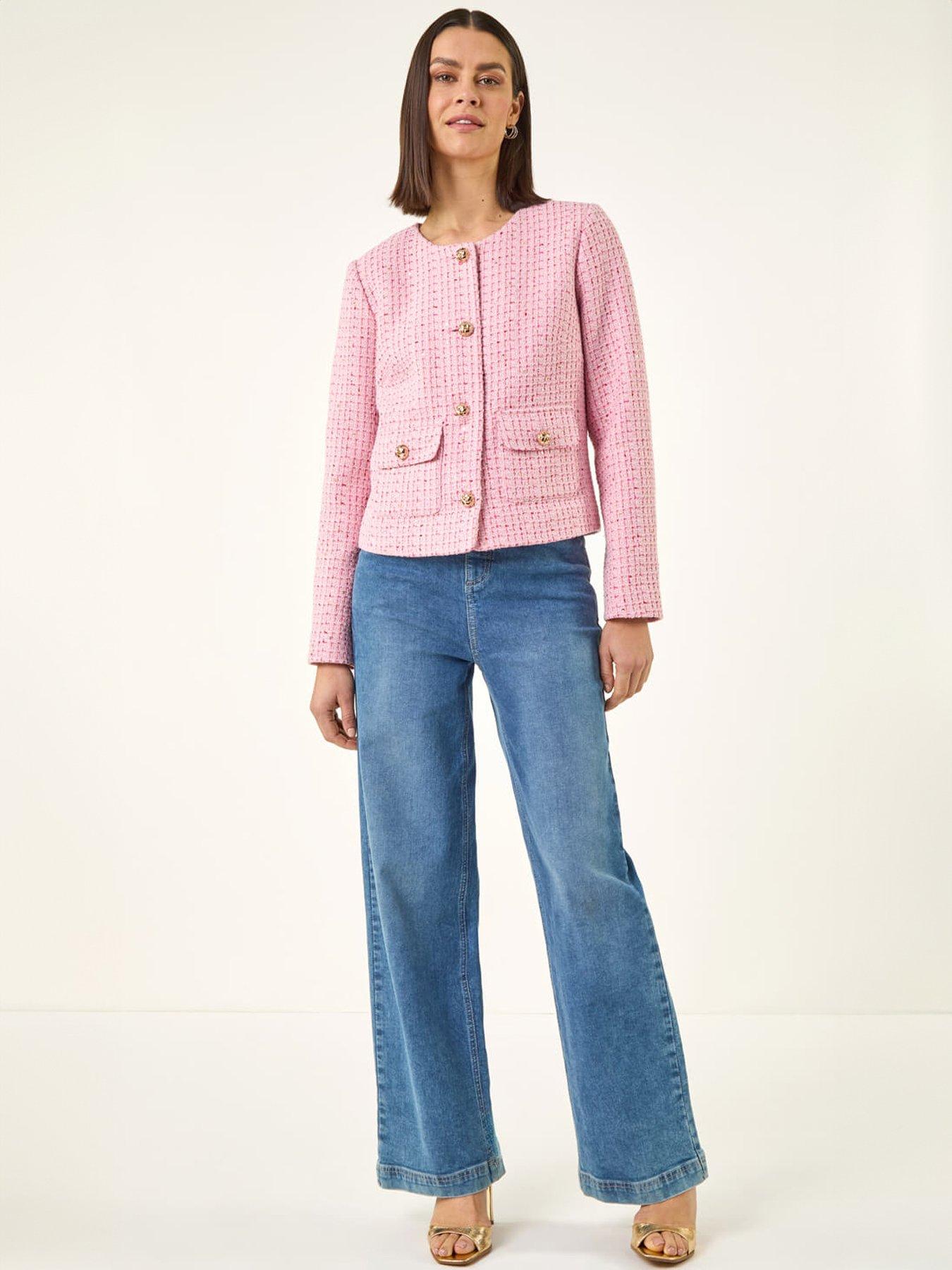  image of roman-sequin-boucle-jacket