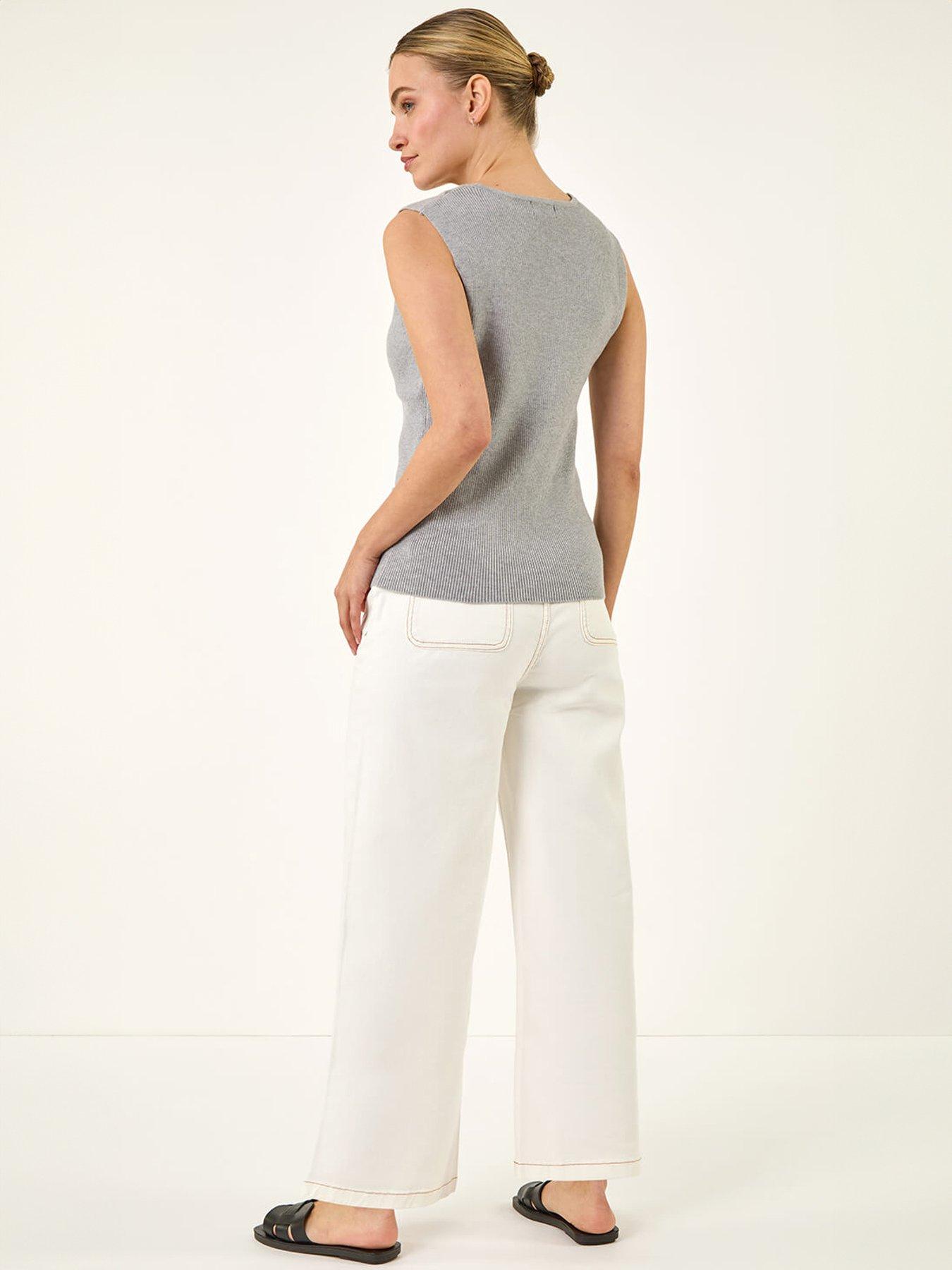 Image 2 of 5 of Roman Dusk Buttoned Knit Waistcoat