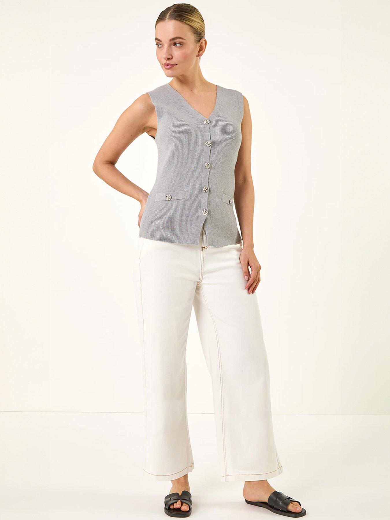 Image 3 of 5 of Roman Dusk Buttoned Knit Waistcoat